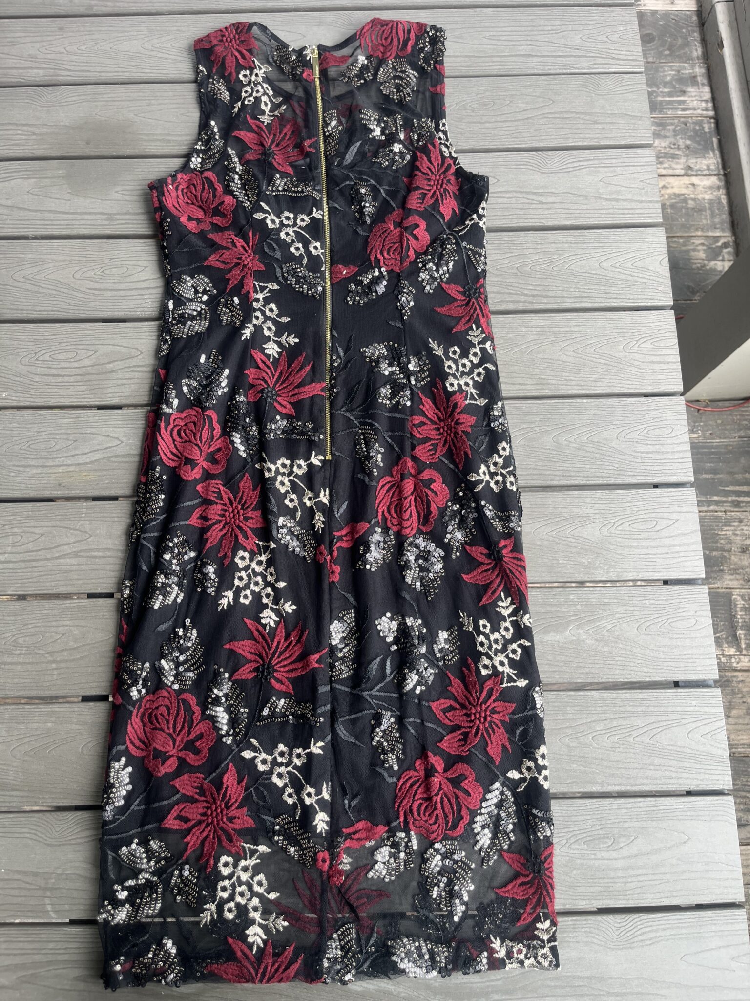 Image for Robe chic Calvin Klein noire avec fleurs