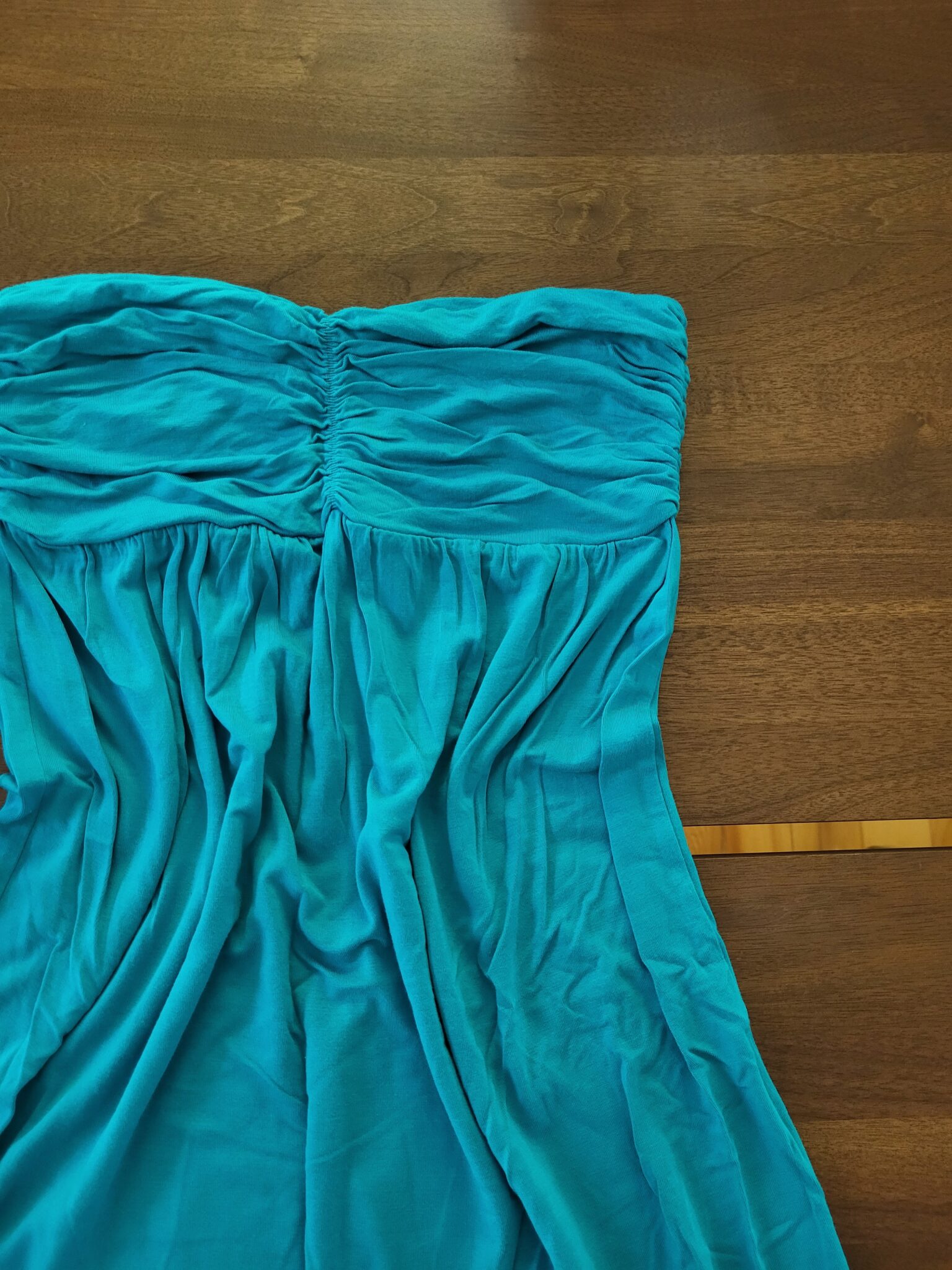 Image for Robe turquoise sans bretelle