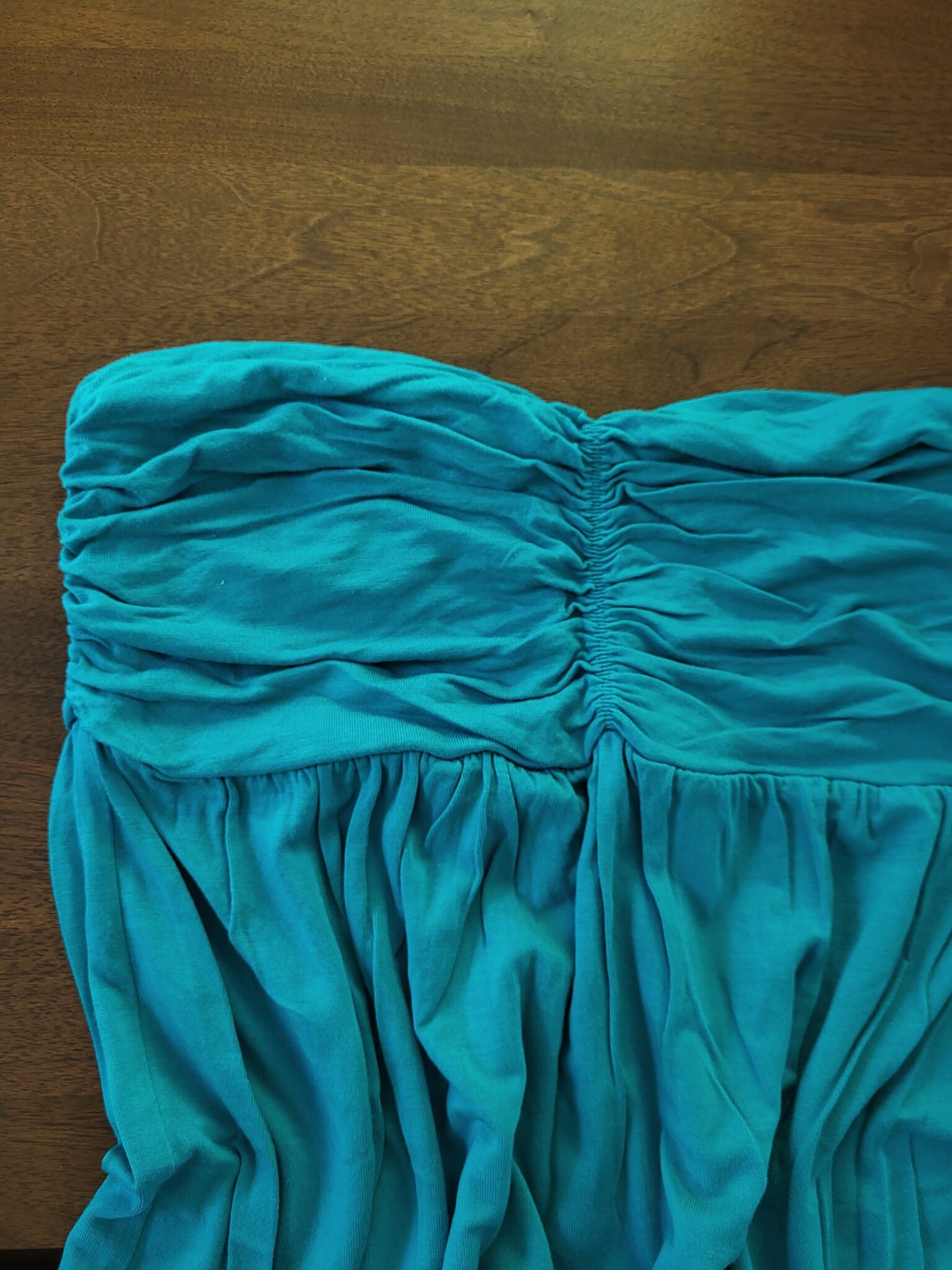 Image for Robe turquoise sans bretelle