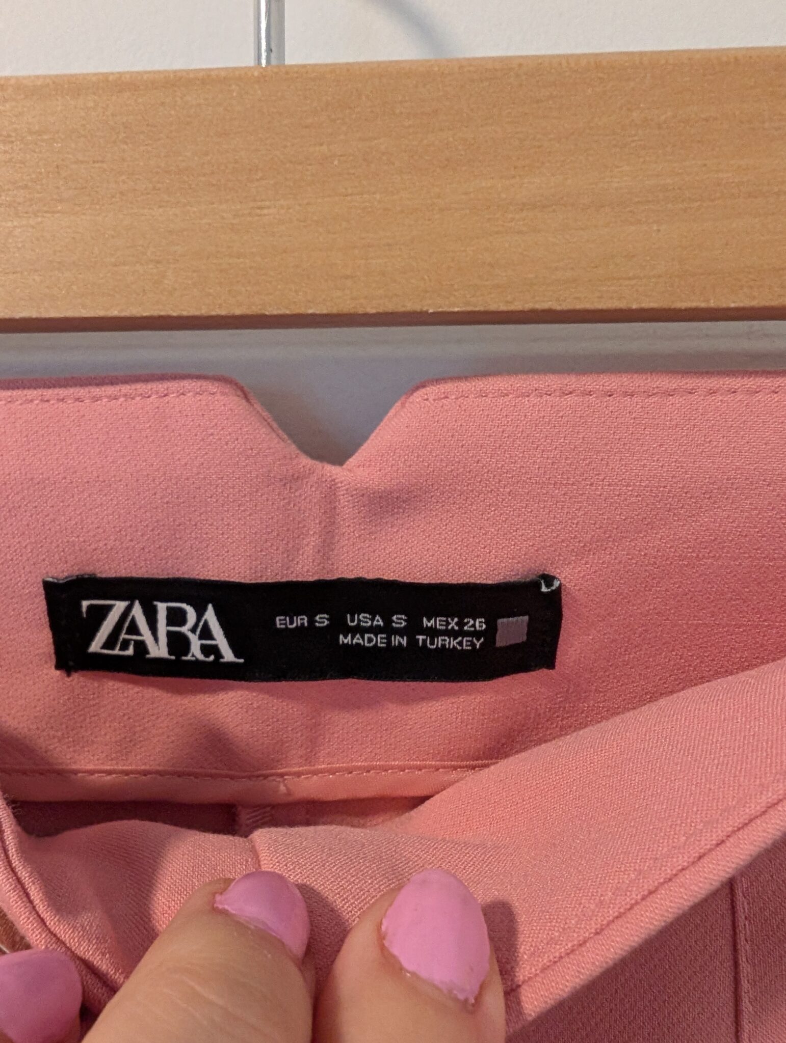 Image for Zara/Pantalon Taille haute Sz S