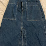 Featured thumbnail for Mid-length denim skirt Gap