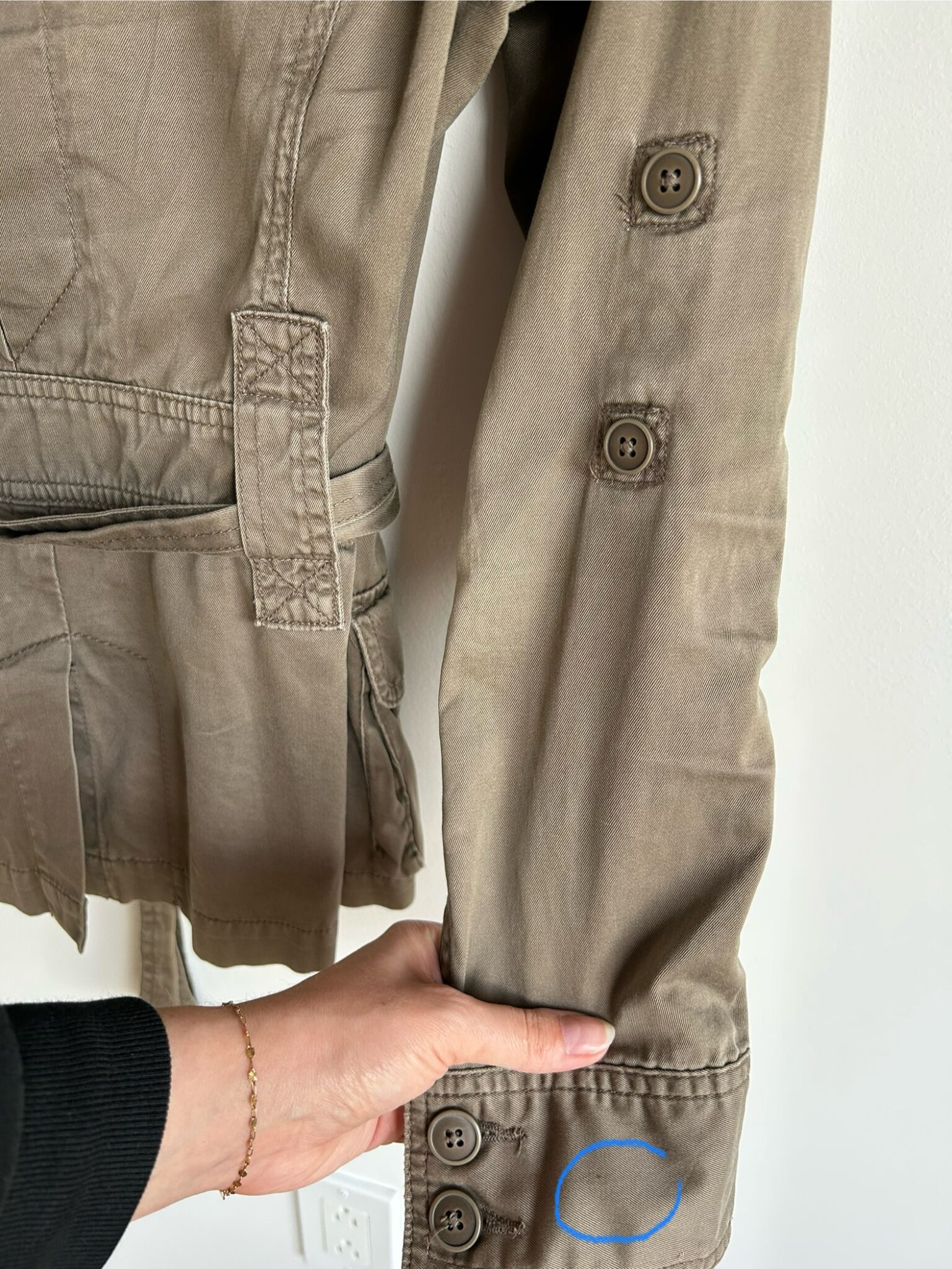 Image for Khaki safari jacket