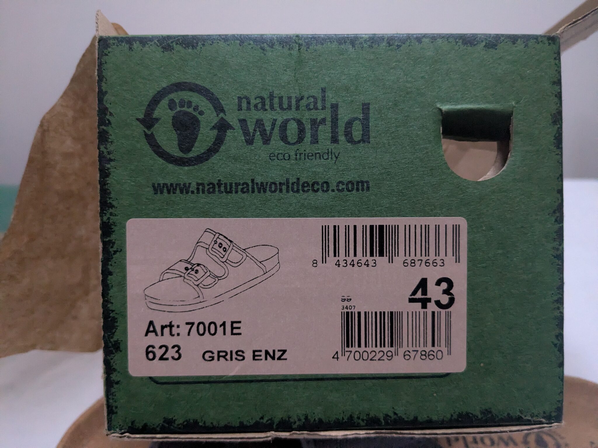 Image for NEUF - Sandales - Natural World [Espagne] - Taille 43 EU