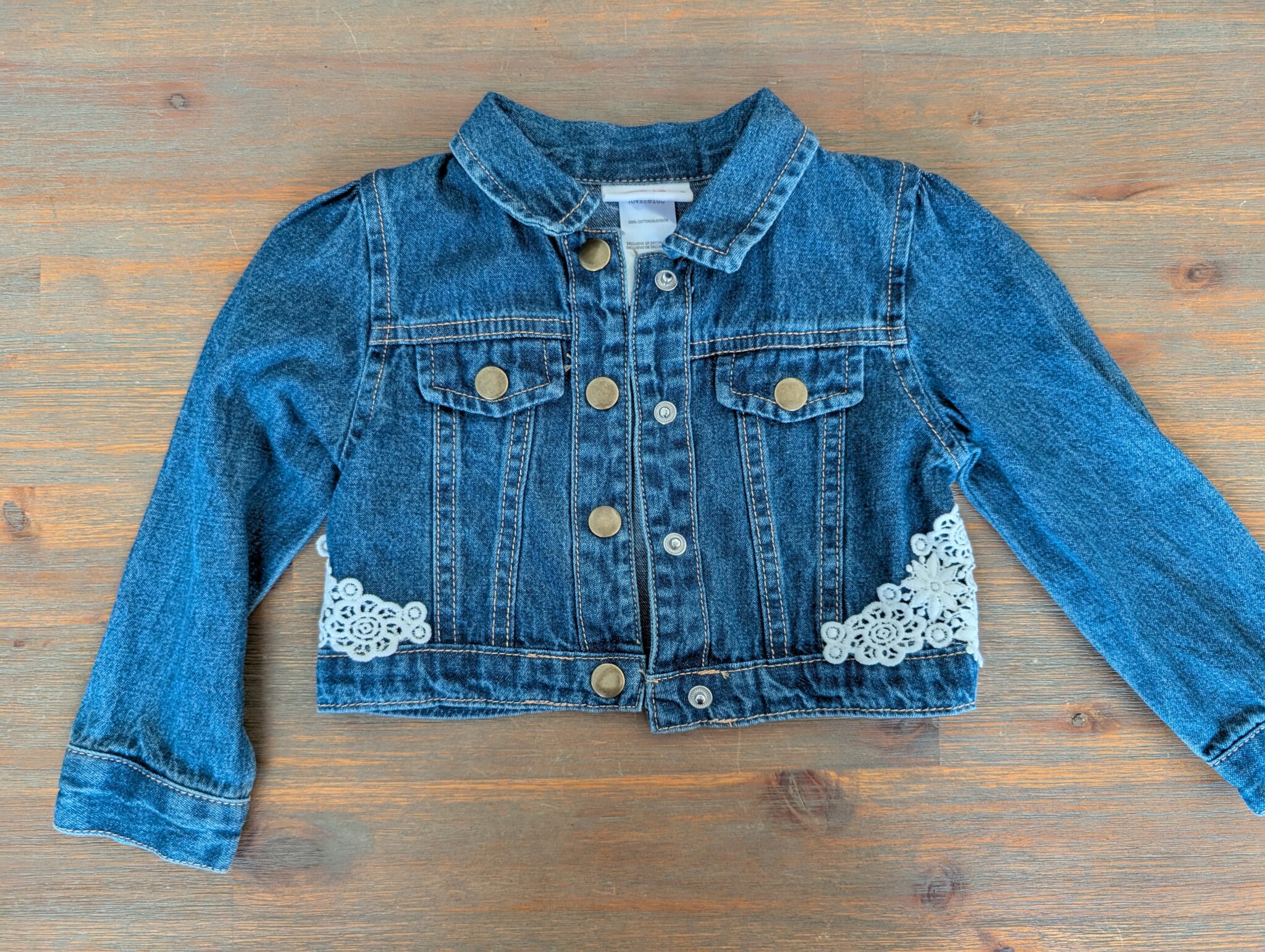 Featured image for Veste de jeans courte 24 mois