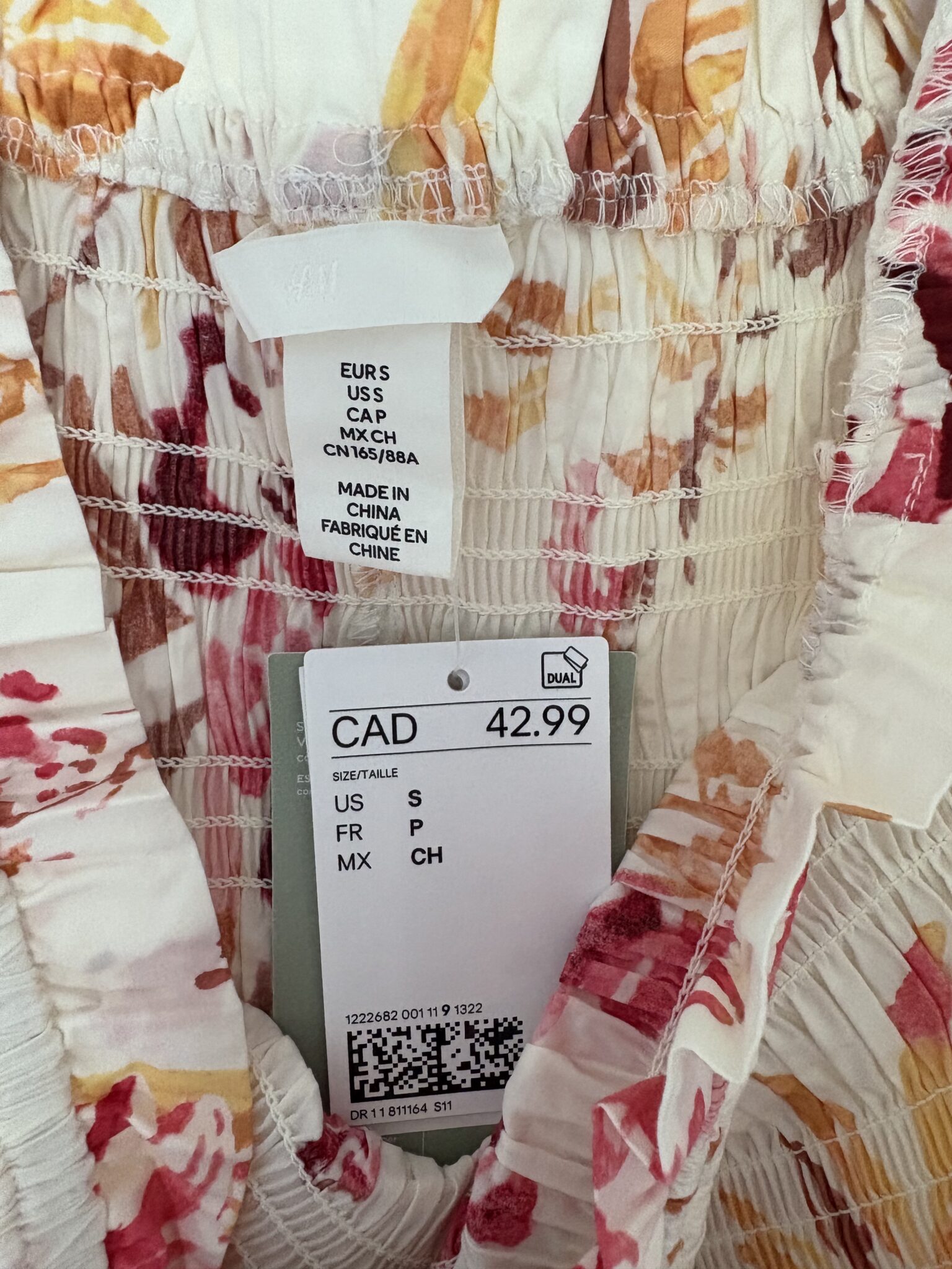 Image for Robe longue fleurie H&M neuve
