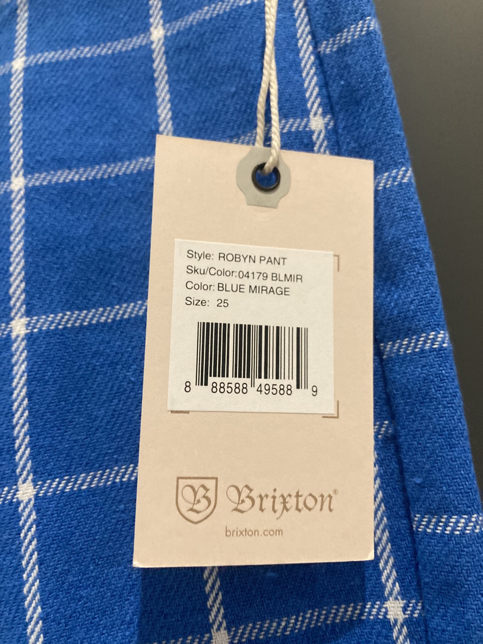 Image for Brixton Robyn checked trousers - New with label