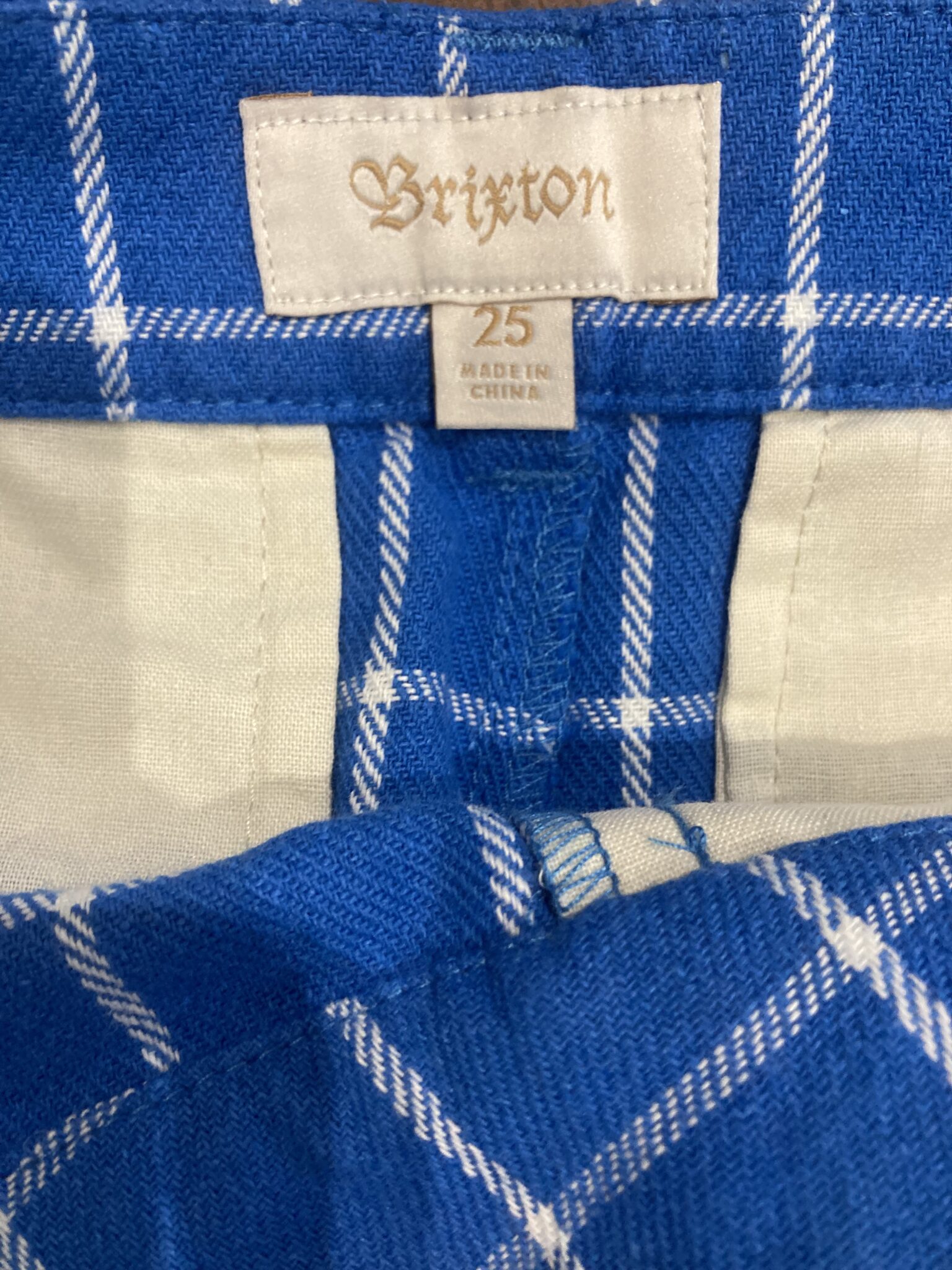 Image for Brixton Robyn checked trousers - New with label