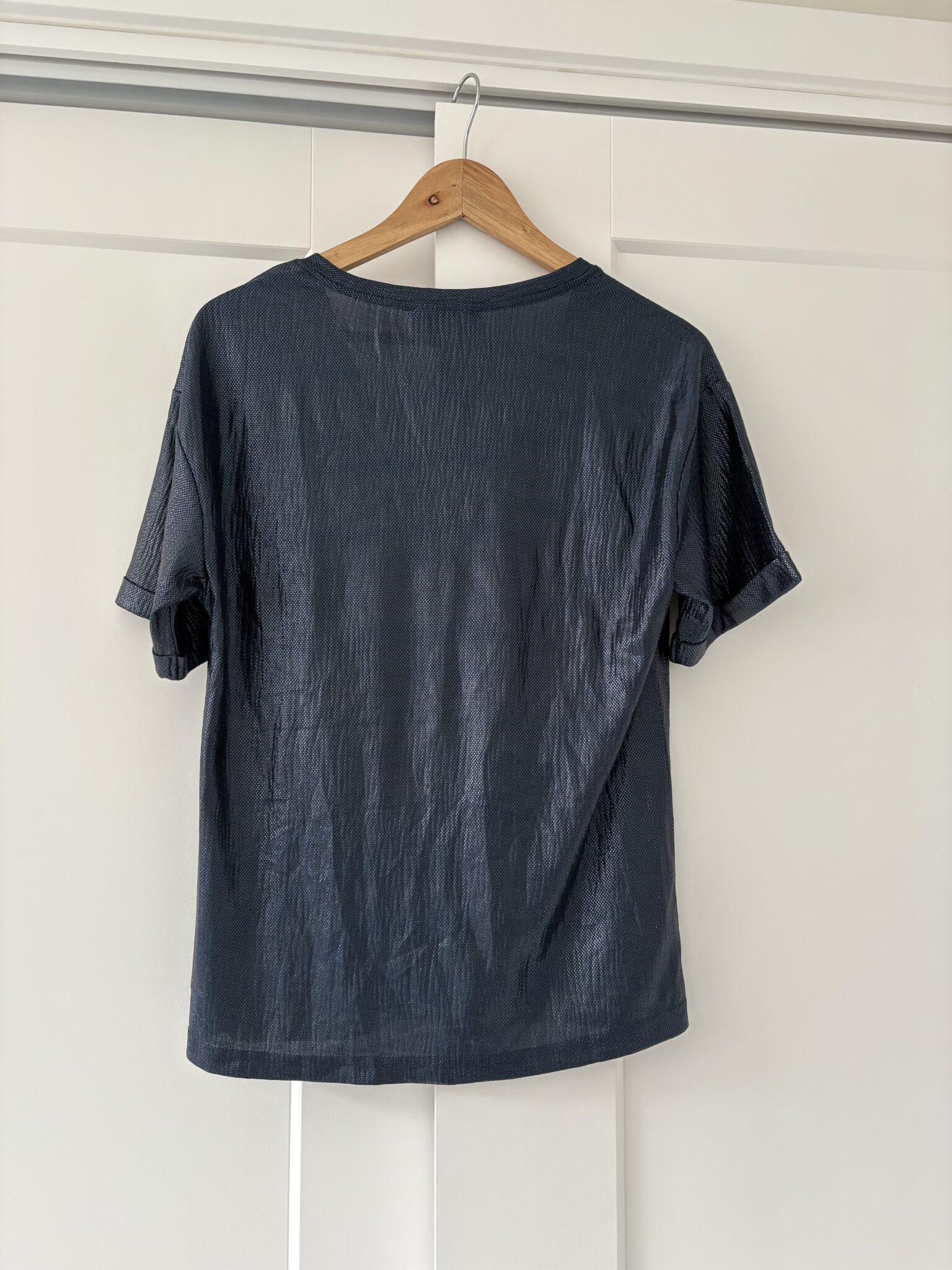 Image for T-shirt effet métallisé In April 1986