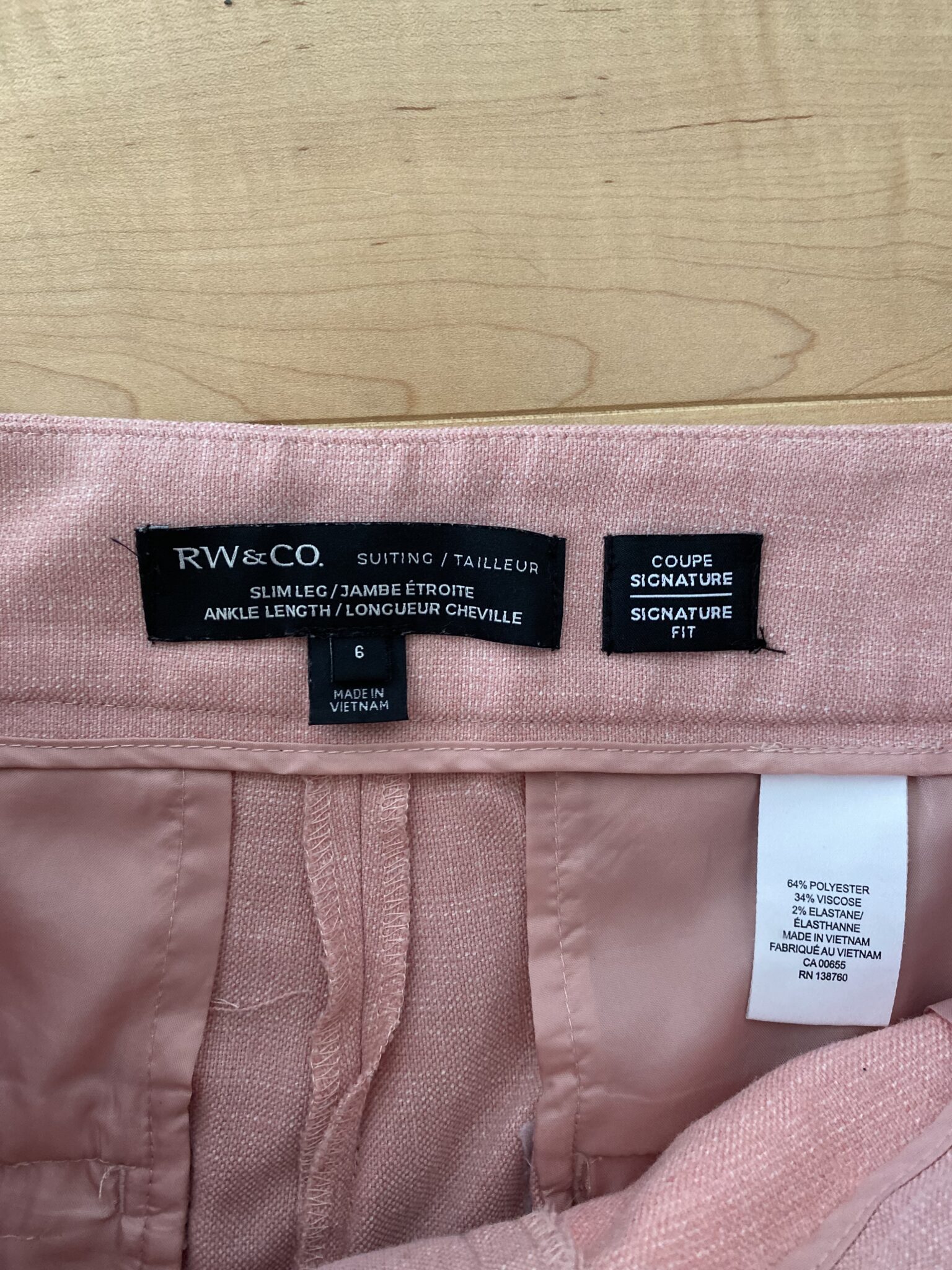 Image for Pantalons Rw&Co