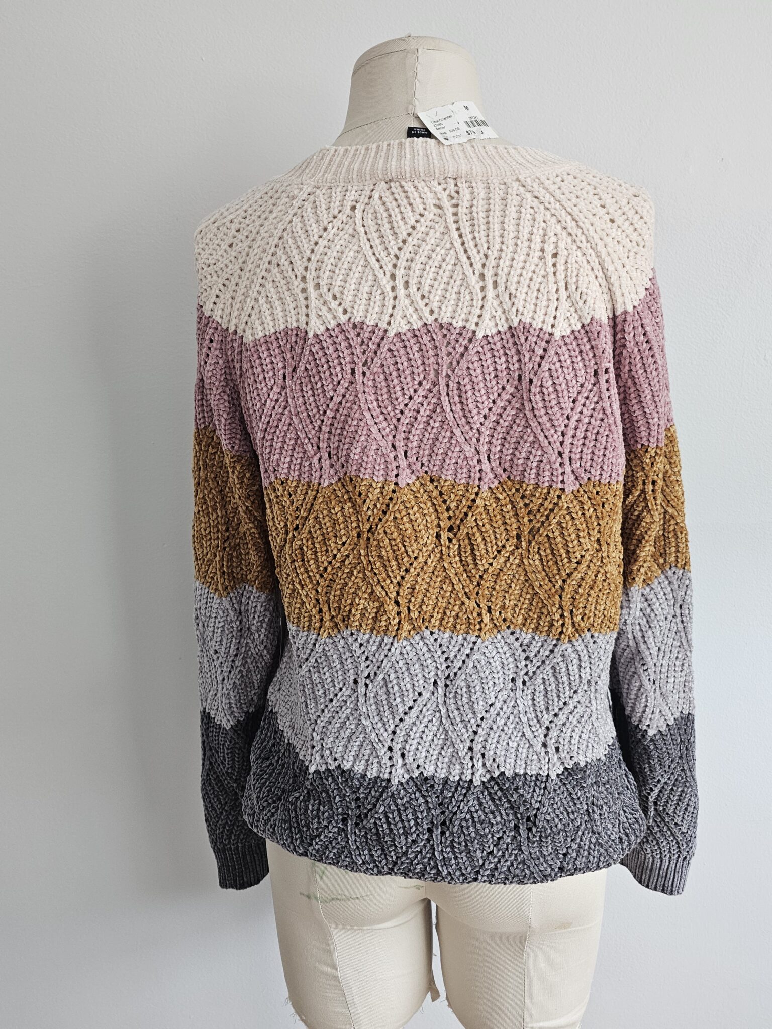 Image for Tribal colour block jumper