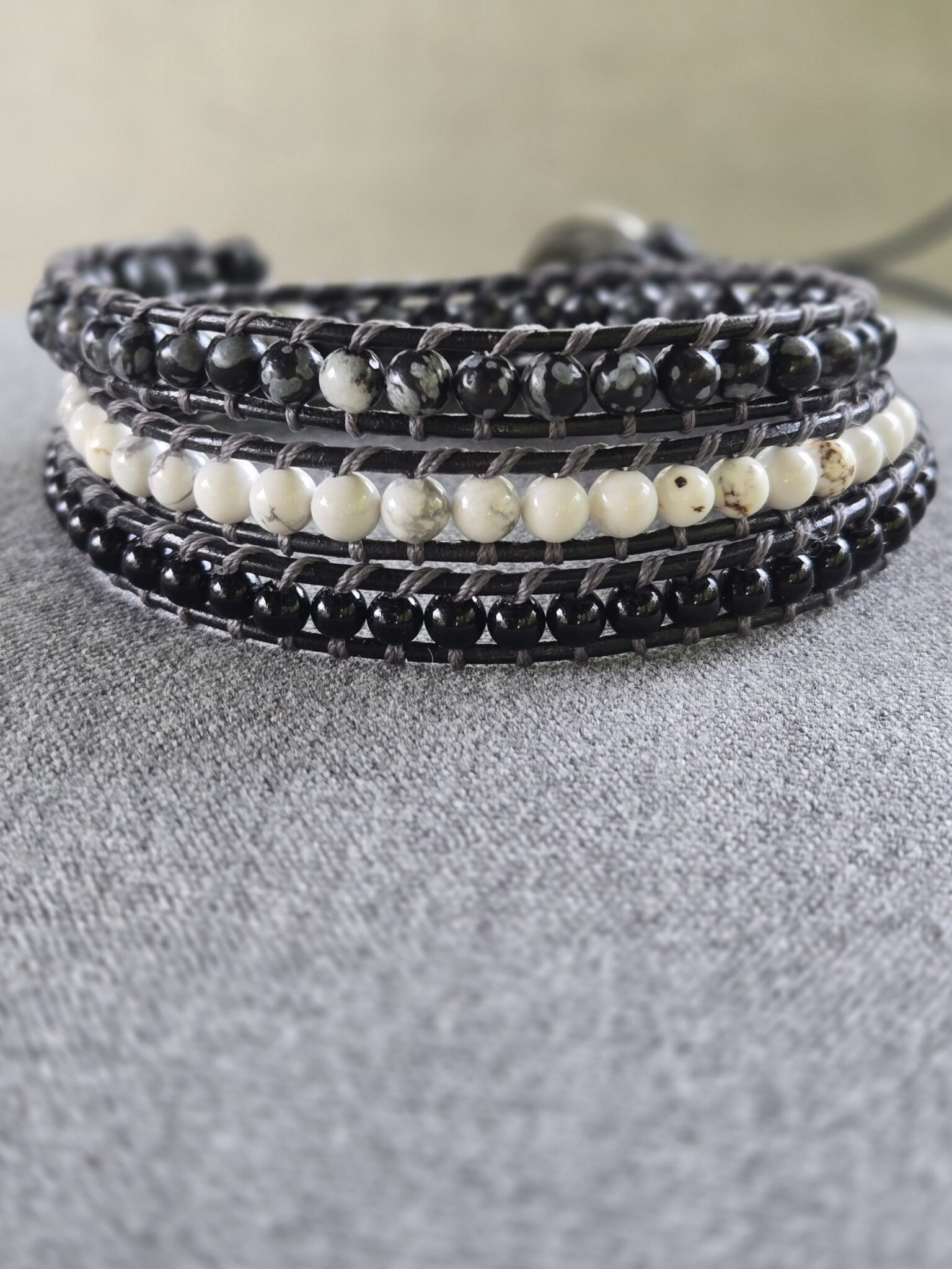 Featured image for SAGE BOHÈME multi-row wrap bracelet in gemstones