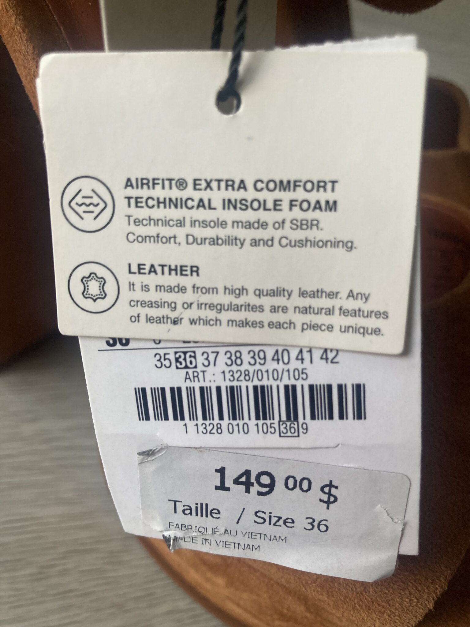 Image for Sandales compensées en daim brun Zara 36 neuf avec étiquette