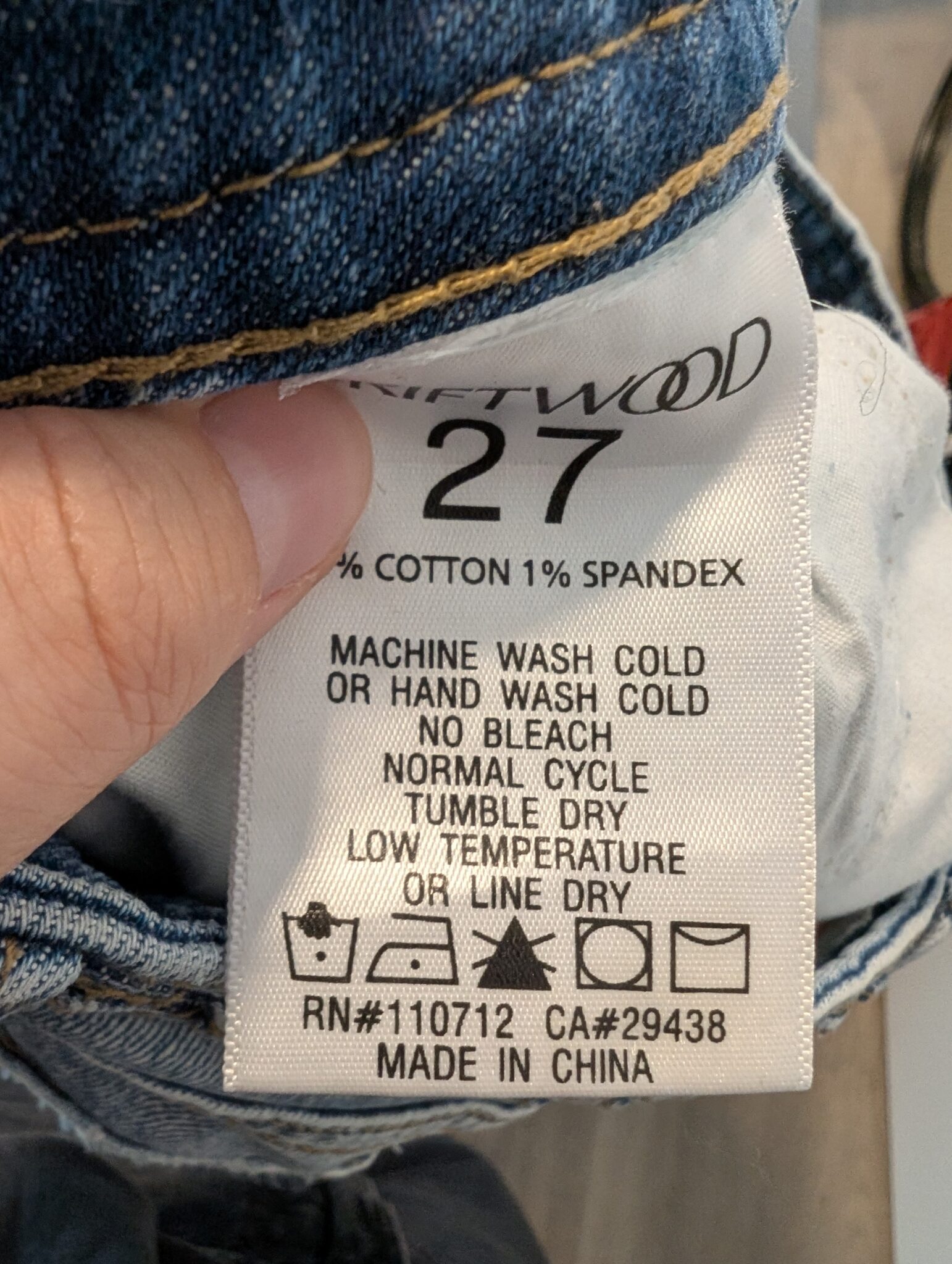 Image for Driftwood/Short en jeans Sz 27