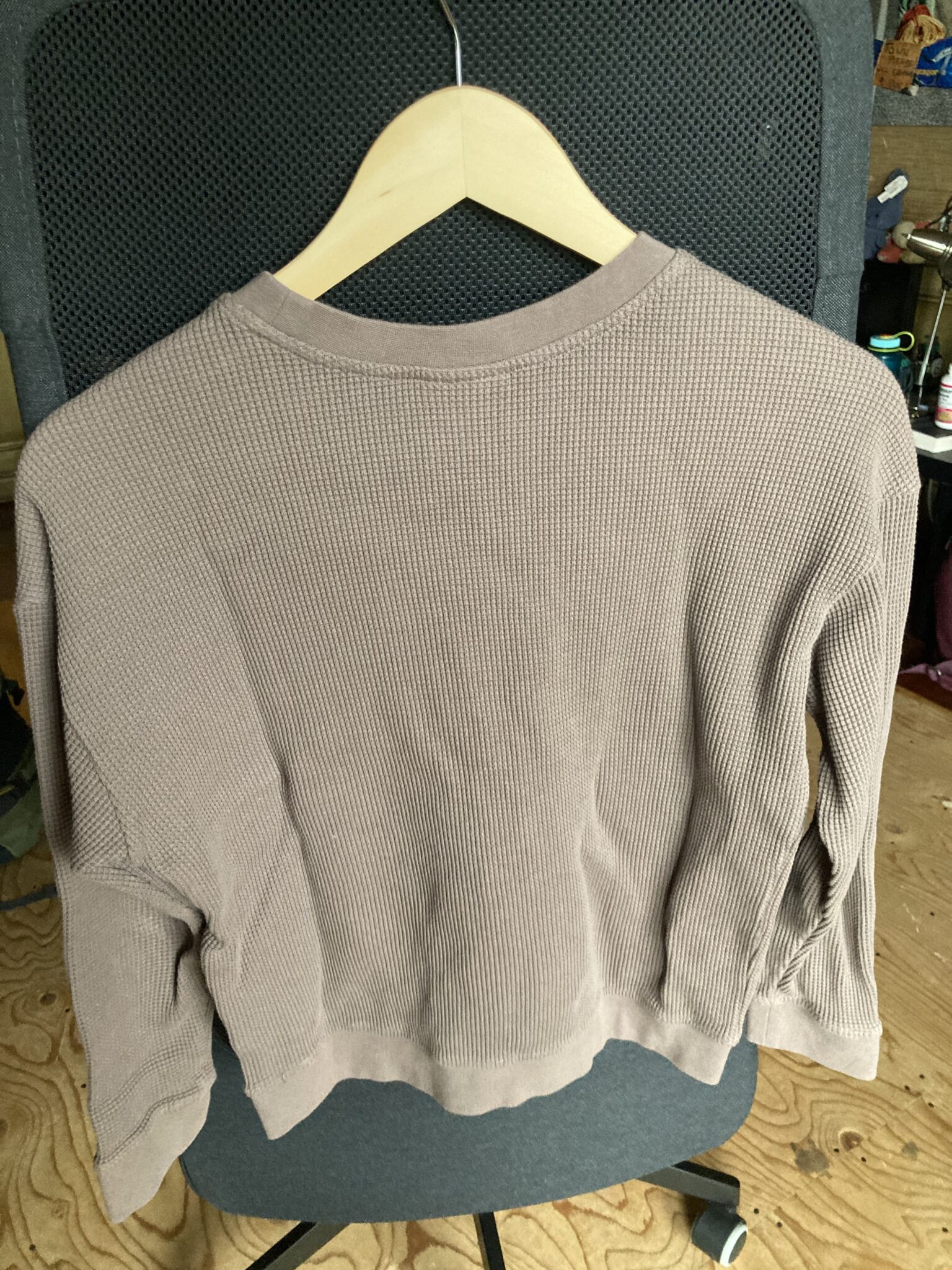 Image for Waffle-knit round-neck sweatshirt - Girl Crush Gang (new with label)