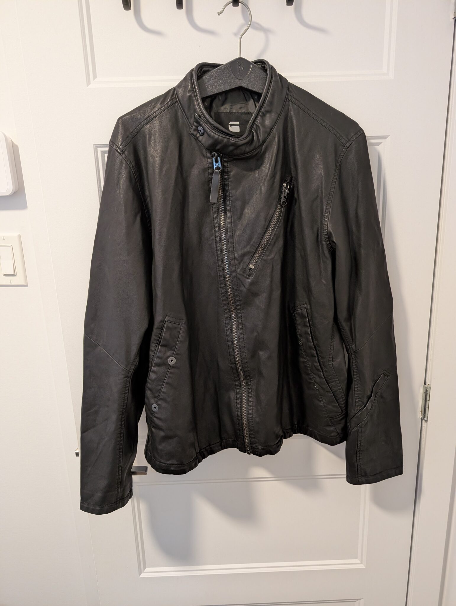 Image for G Star Raw/Veste en imitation de cuir Sz XL