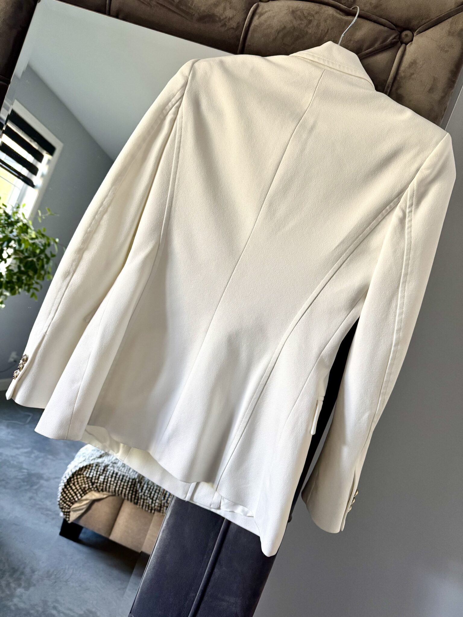 Image for Veste ajustée croisée blanche - Zara