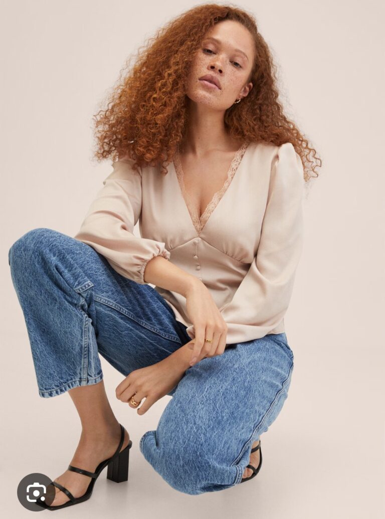 Image for Mango satin top
