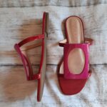 Thumbnail for Magnifiques sandales rouges et roses de marque Vicenza