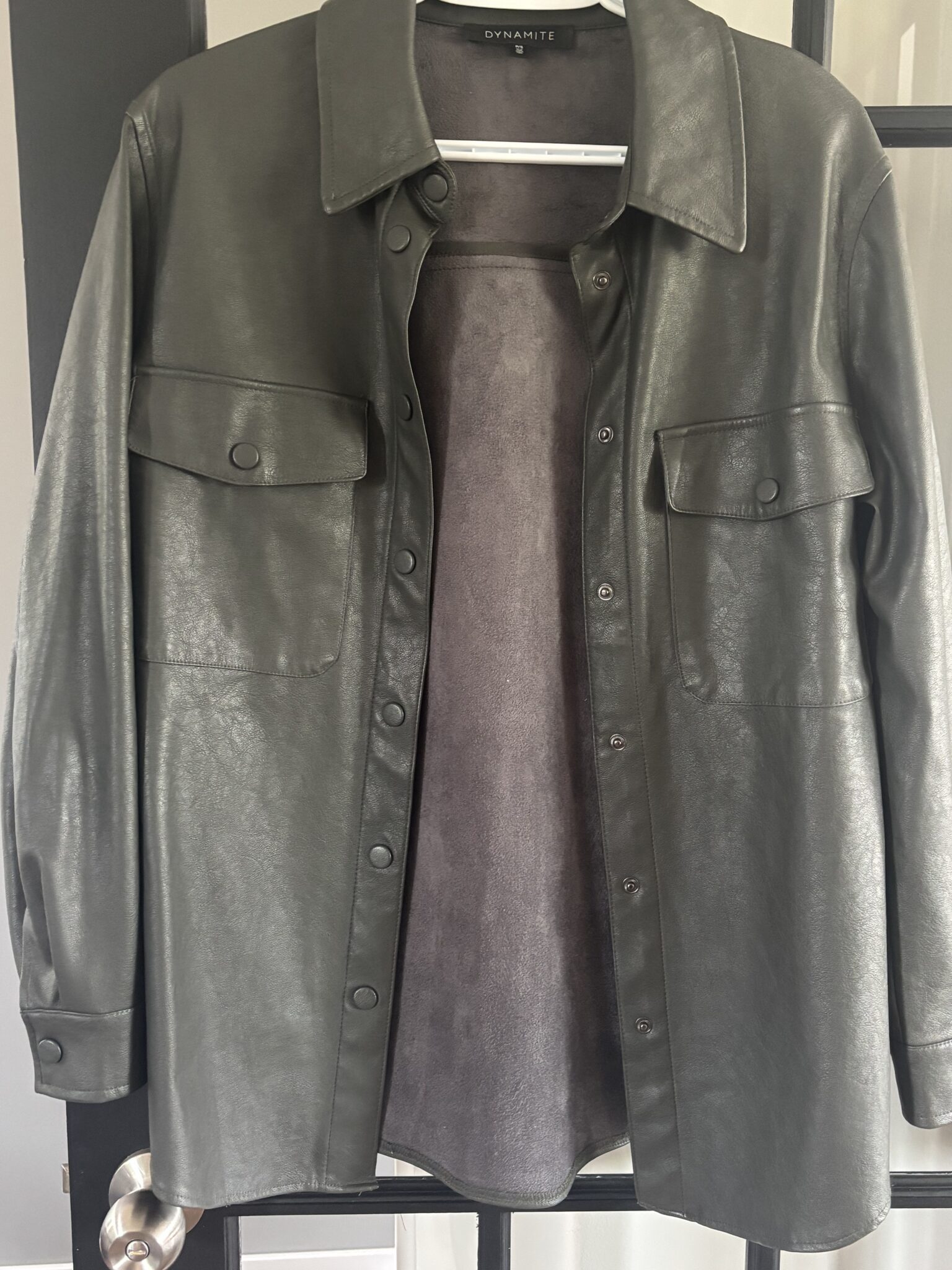Image for Veste en cuirette oversize