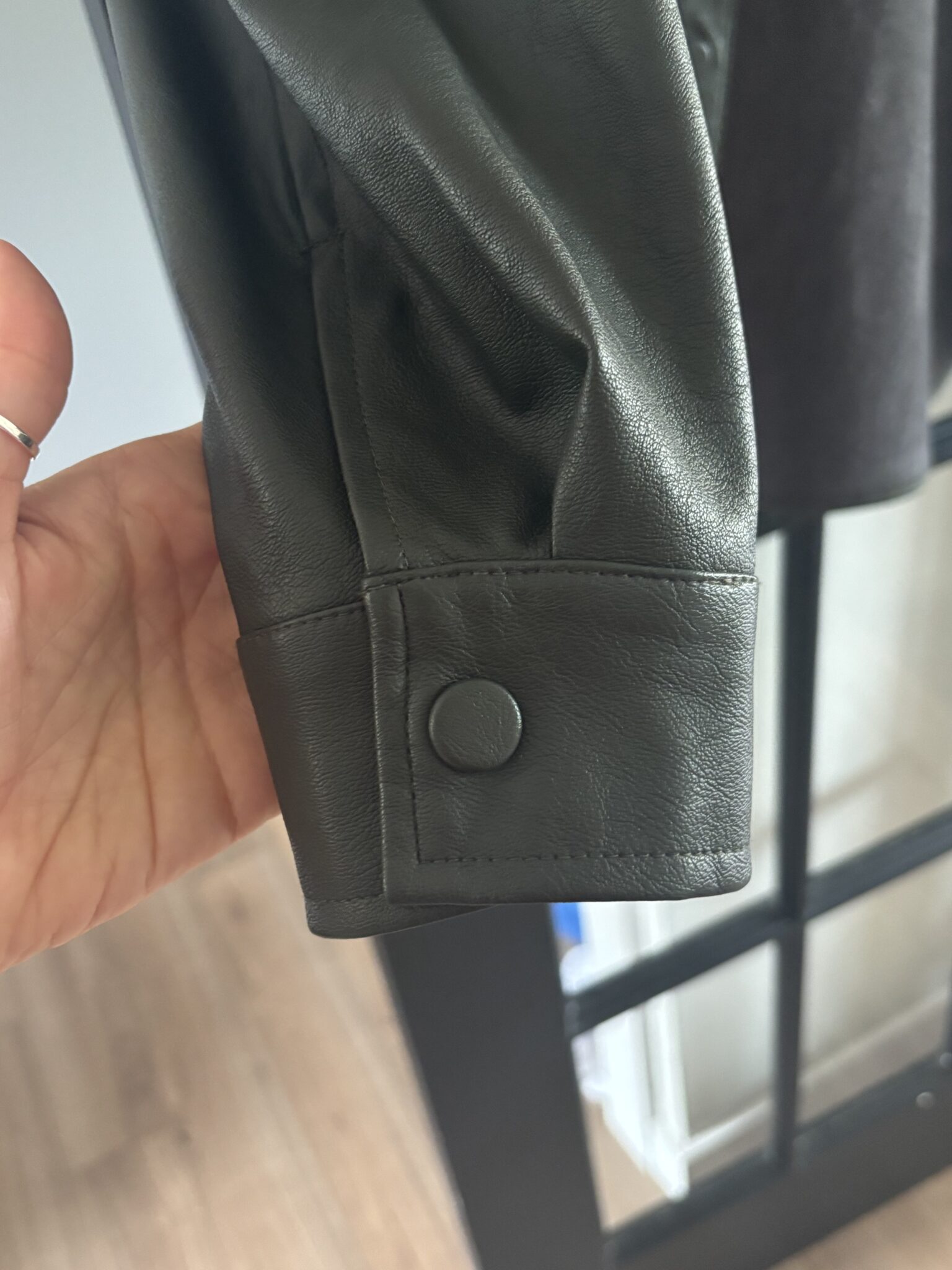 Image for Veste en cuirette oversize