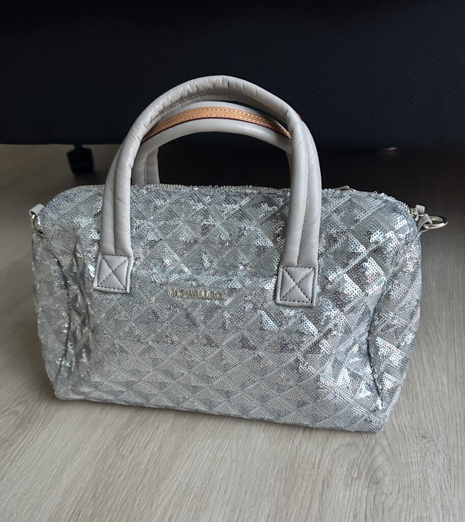 Featured image for MZ Wallace Ice Sequin Medium Satchel