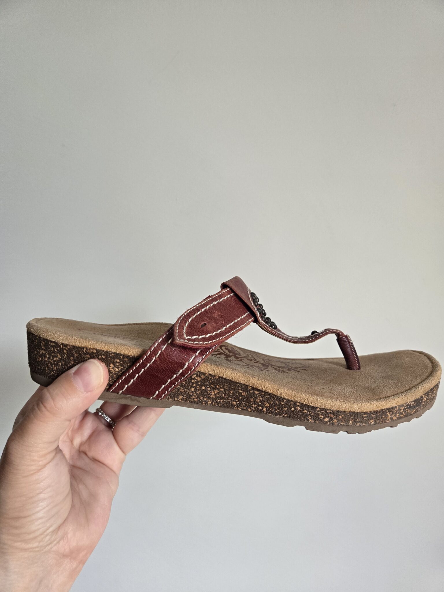 Image for Solde! Sandales confortables en cuir Aetrex