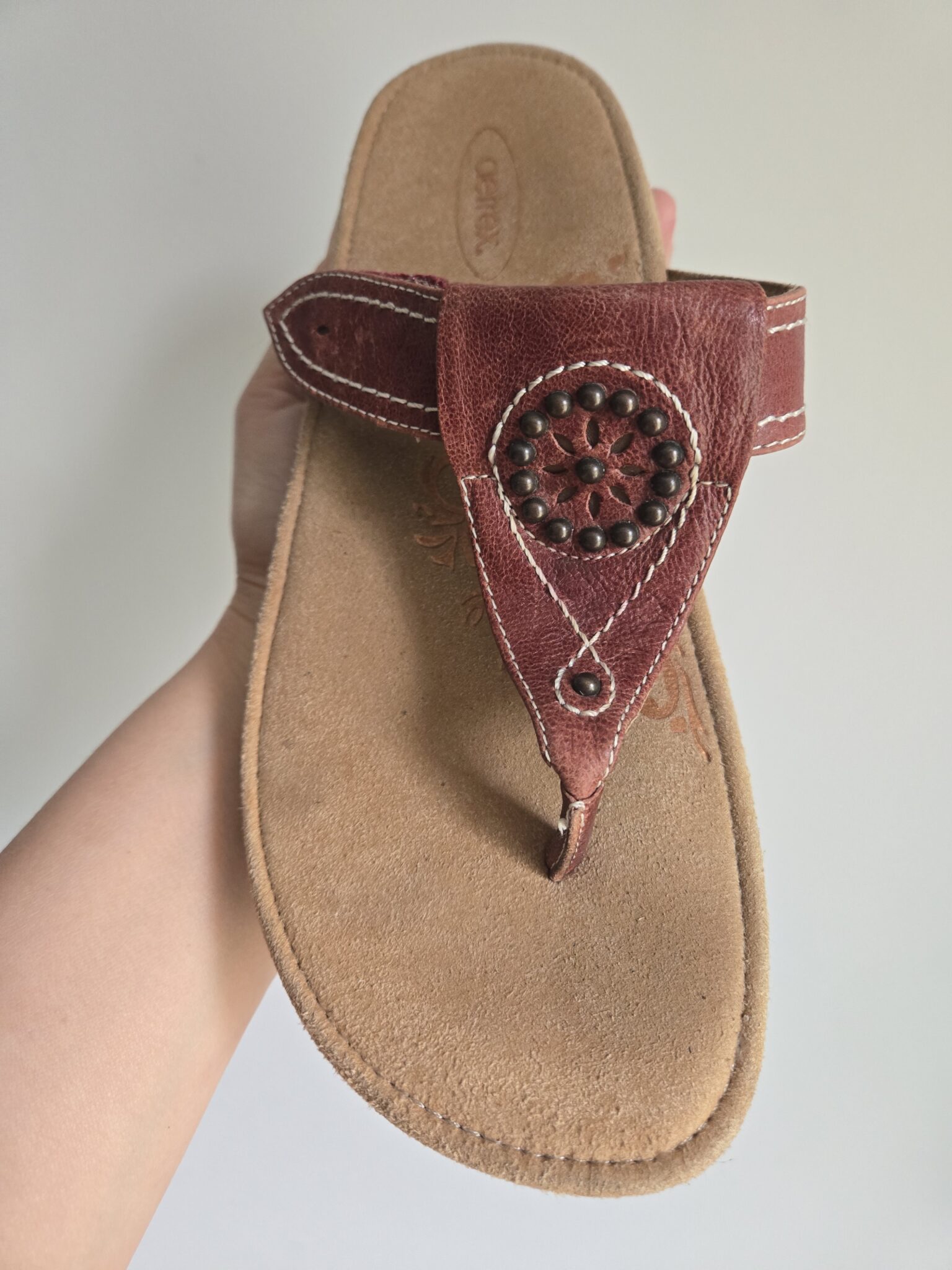 Image for Solde! Sandales confortables en cuir Aetrex