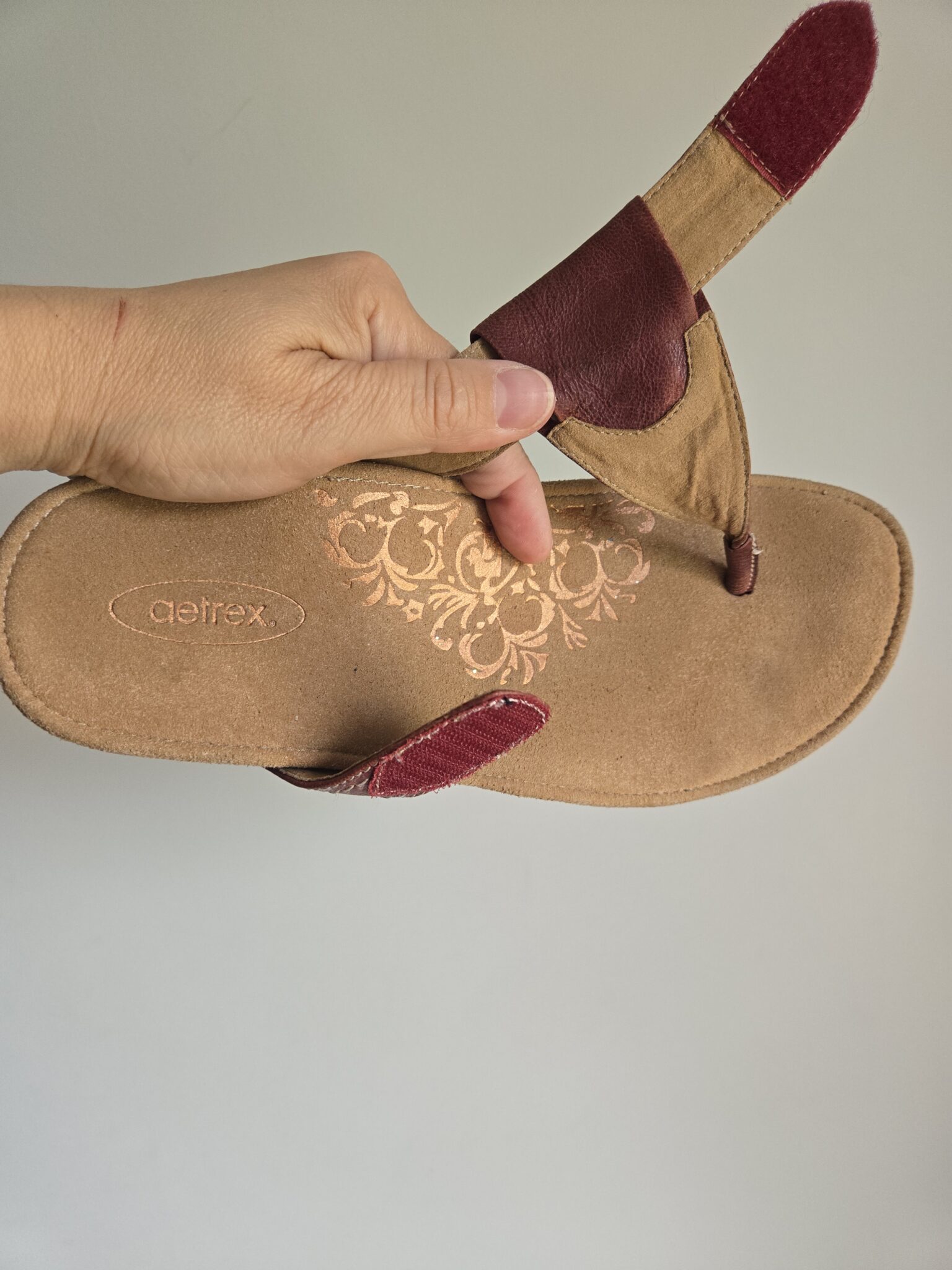 Image for Solde! Sandales confortables en cuir Aetrex