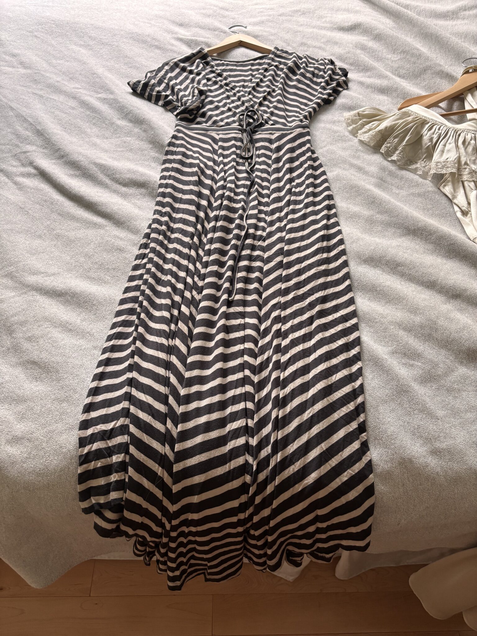 Image for Beige and taupe maxi dress