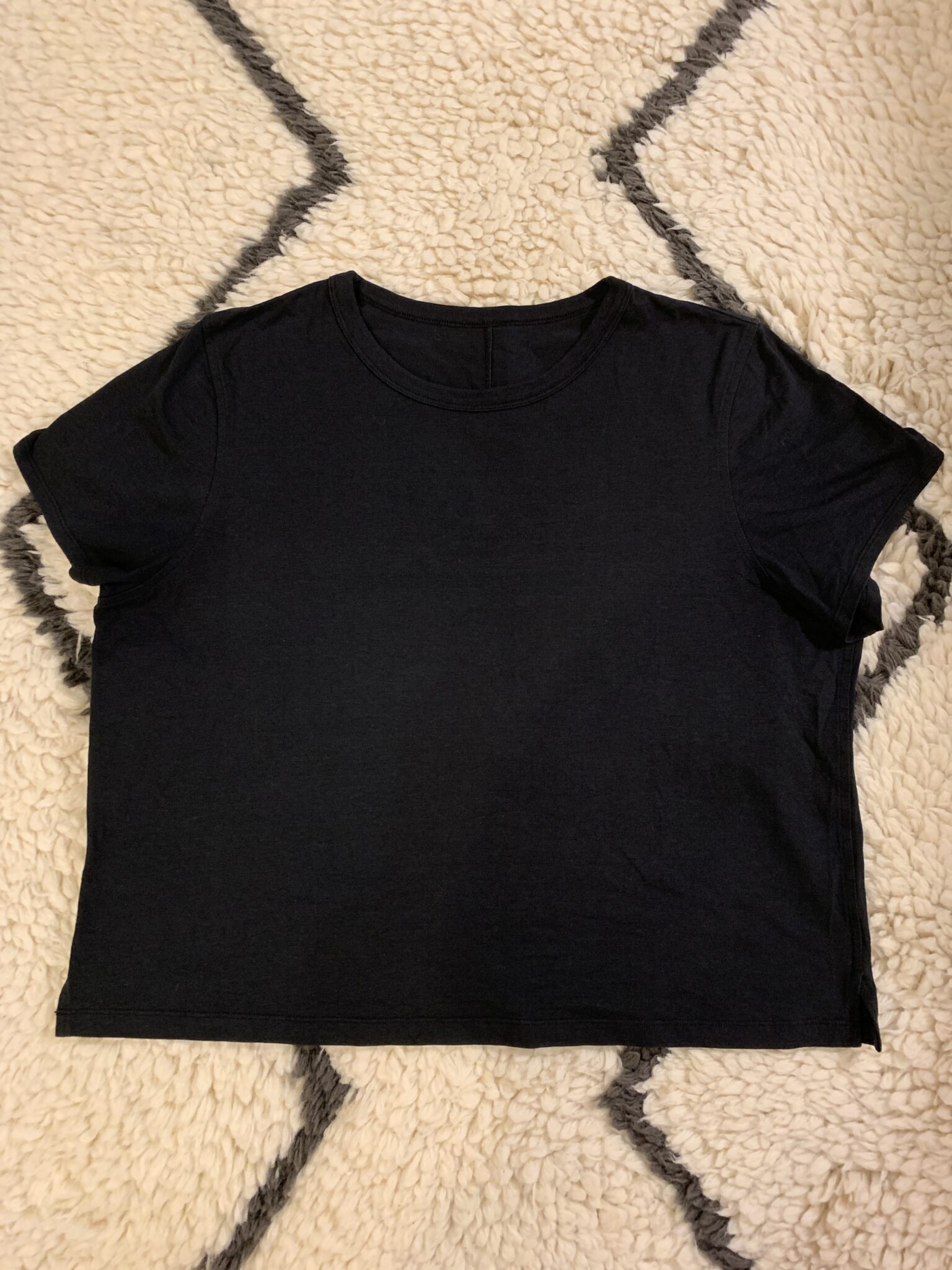 Featured image for Black Cropped T-Shirt Lululemon