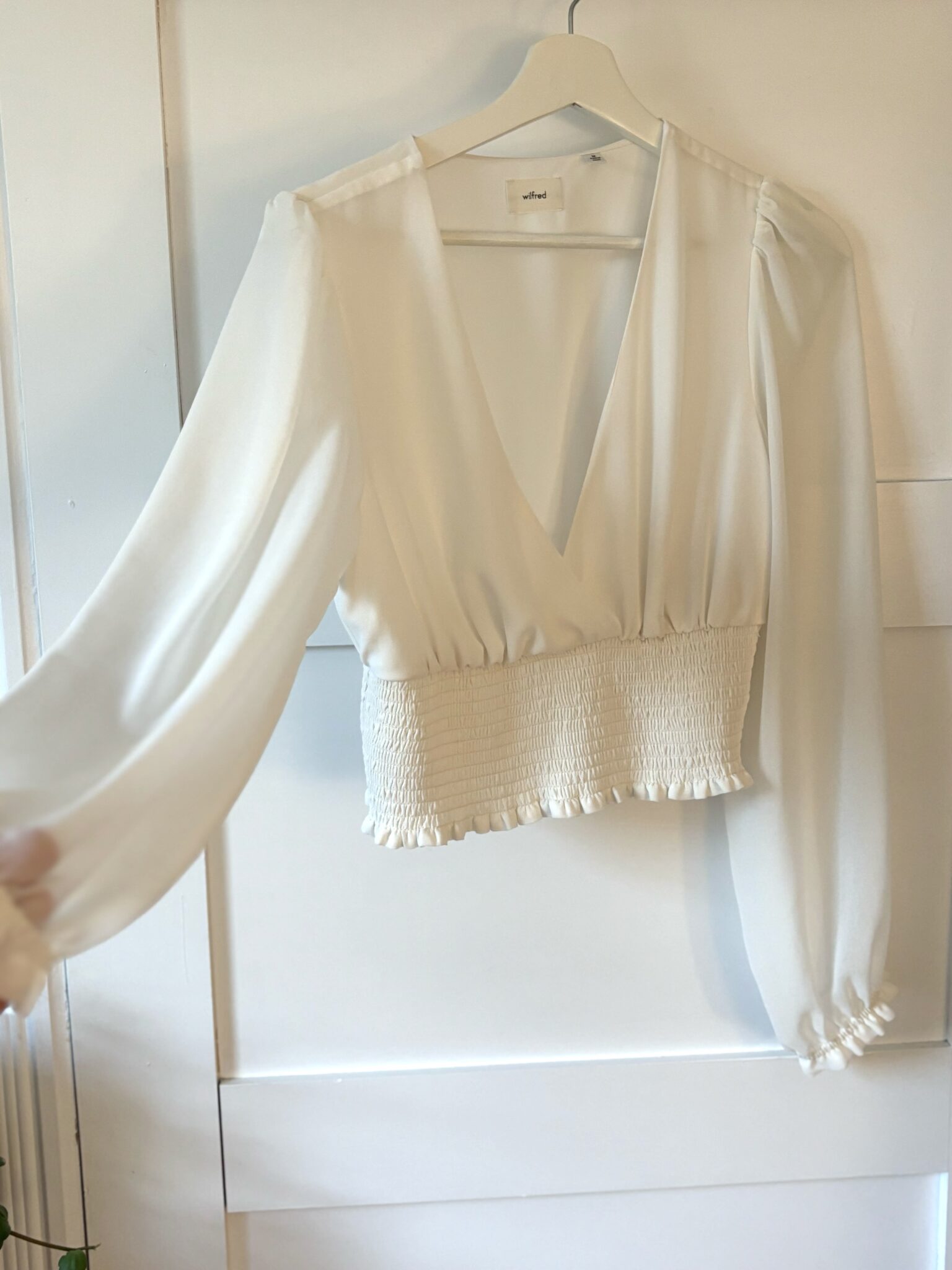 Featured image for Babaton lightweight white top