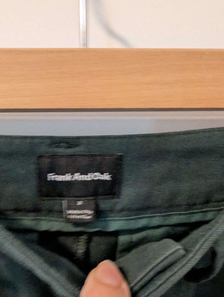 Image for Frank and Oak/Josephine Sz 2 trousers