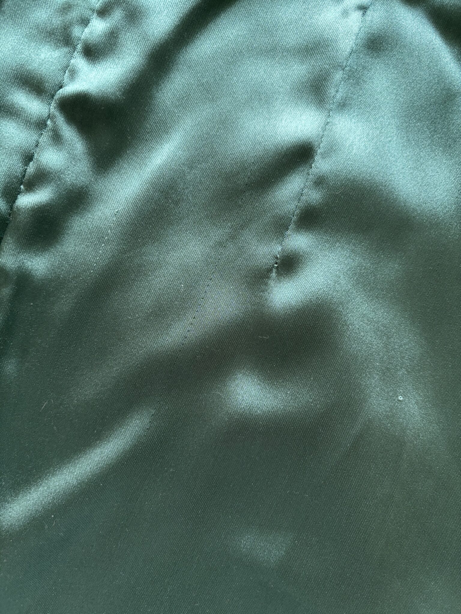 Image for Emerald green satin skirt