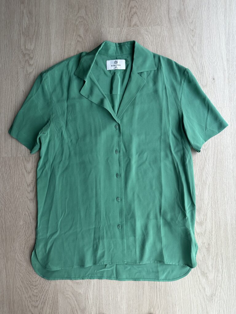 Featured image for Babaton Academy Silk Short Sleeve Blouse 2XS