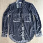 Featured thumbnail for Anthropologie Pilcro Velvet Shirt Grey XXS