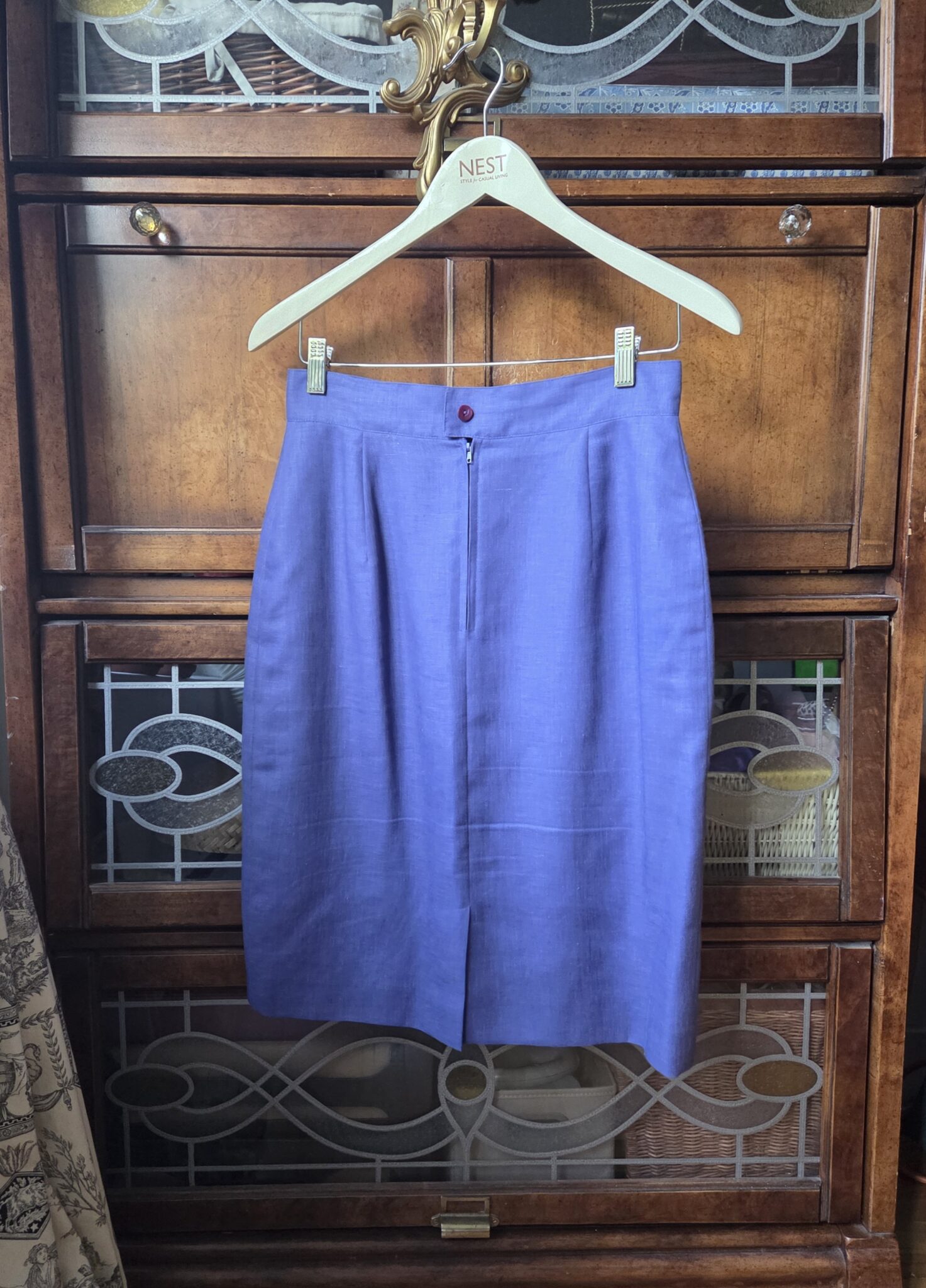 Image for Magnifique blazer et jupe en mélange de lin Pervenche