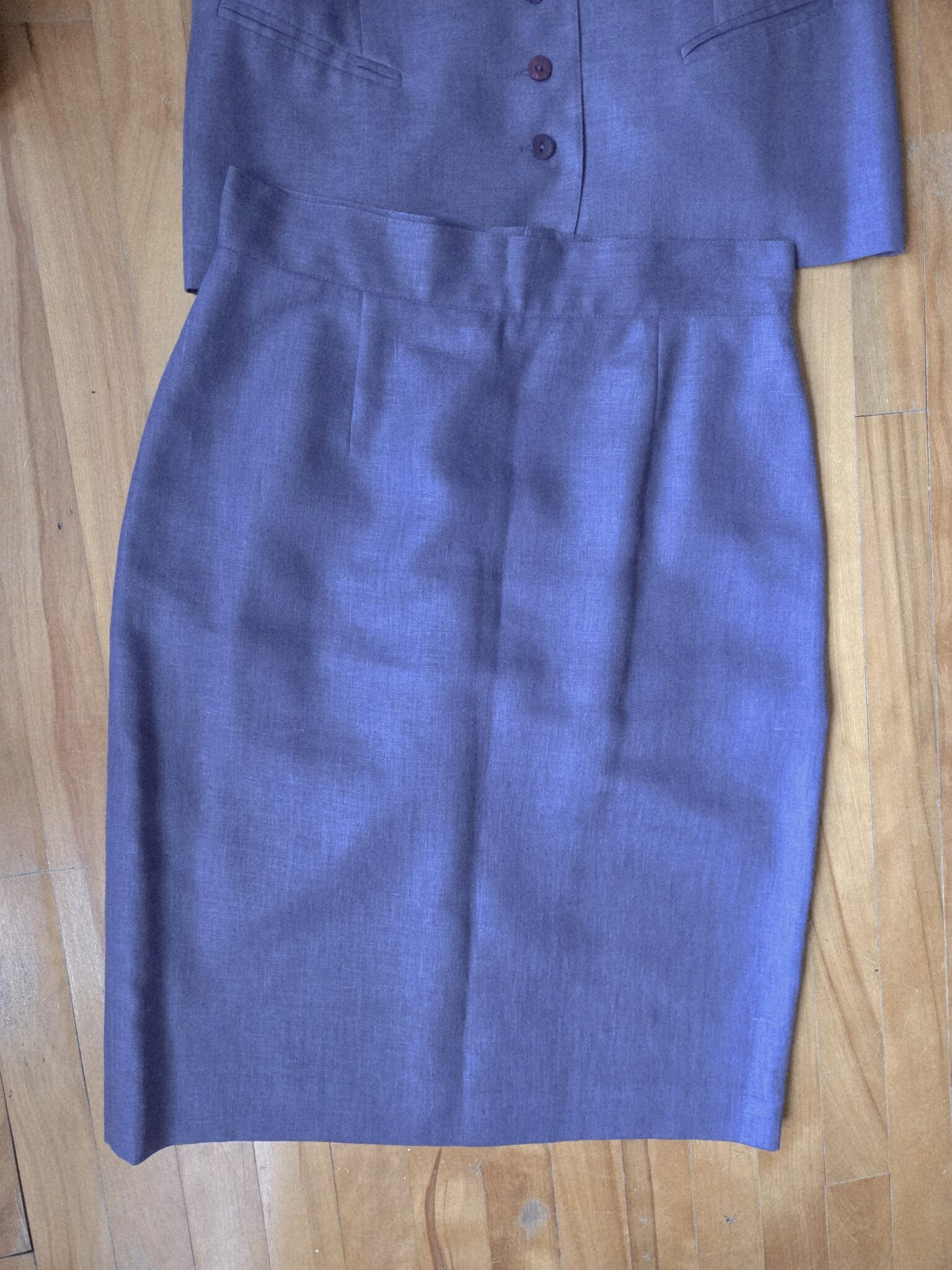 Image for Magnifique blazer et jupe en mélange de lin Pervenche