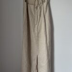Thumbnail for Robe en lin maxi avec fente arrière et dos nu à nouer MESHKI
