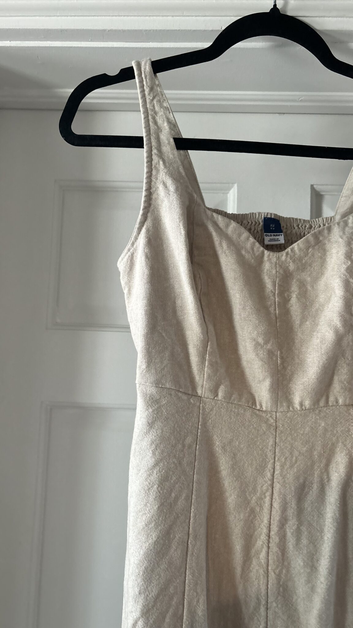 Image for Robe midi en lin beige
