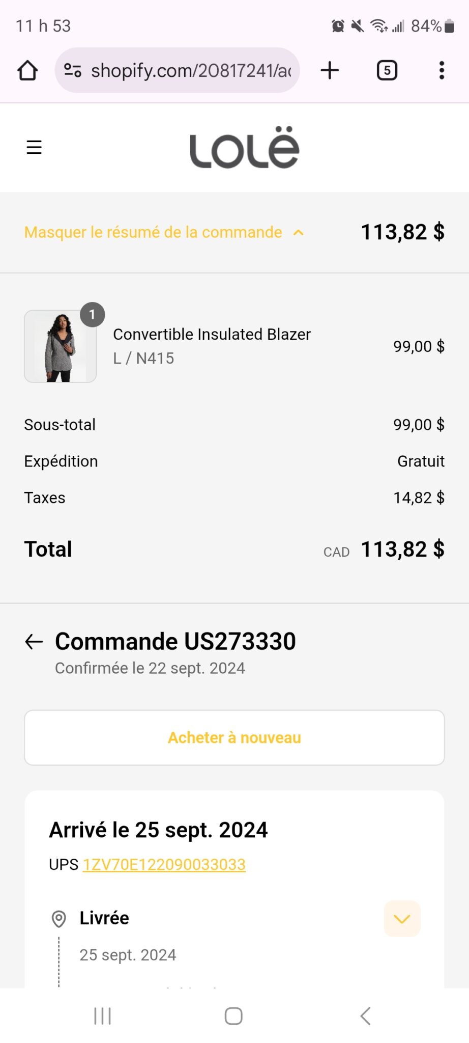 Image for Manteau lolë