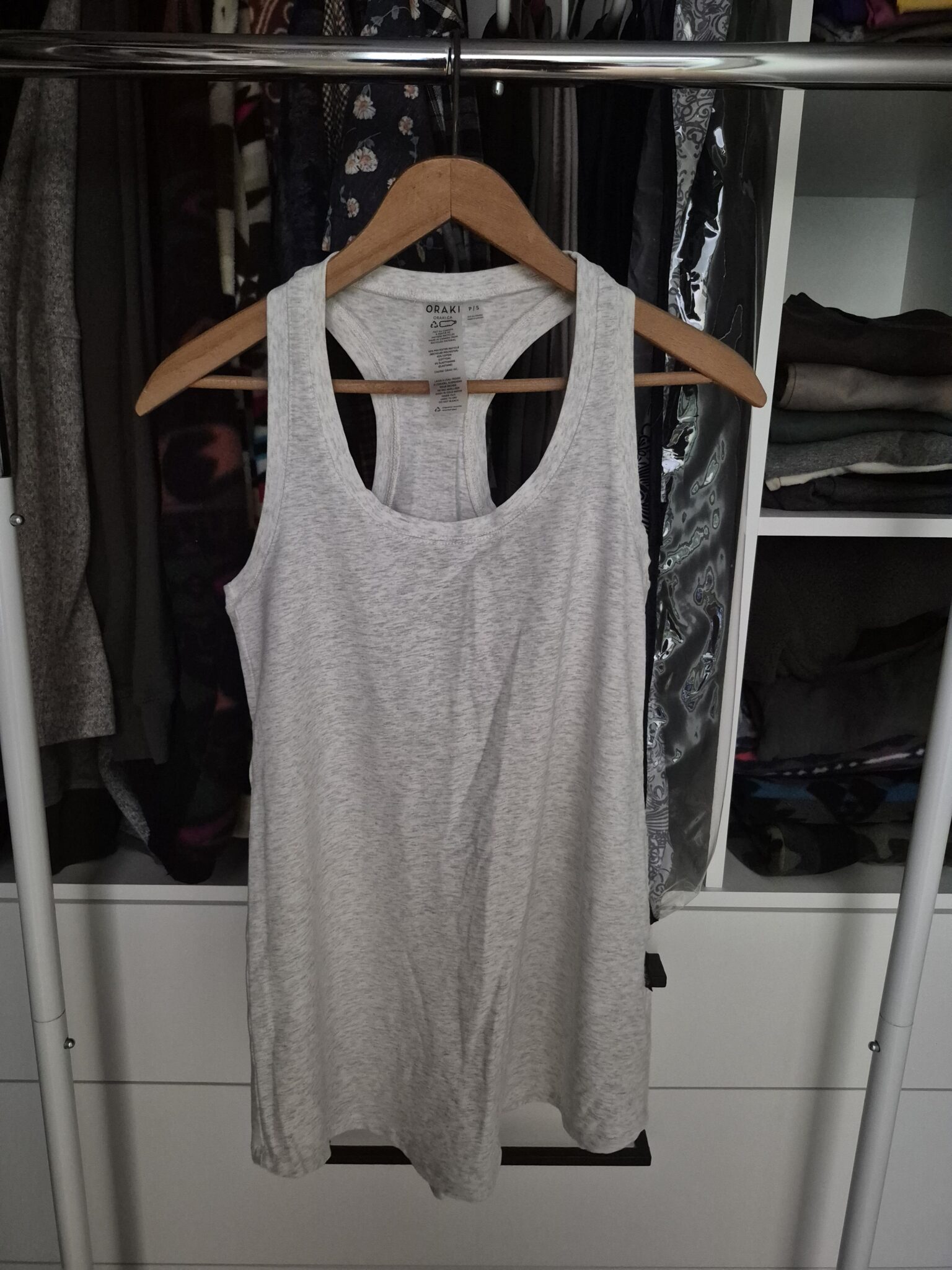 Featured image for Long cami heather grey