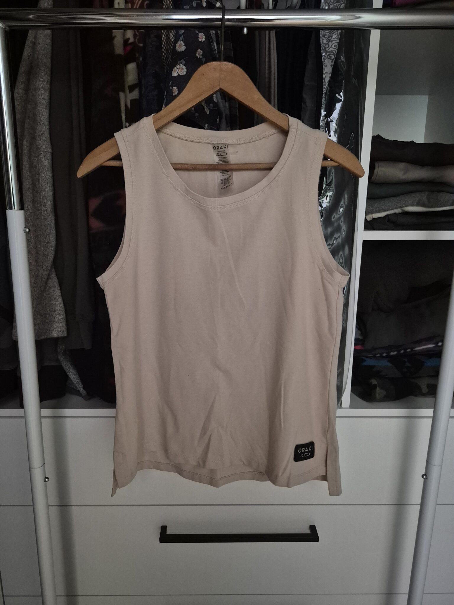 Featured image for Flow top heather beige