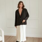 Thumbnail for Champagne satin skirt Dailystory