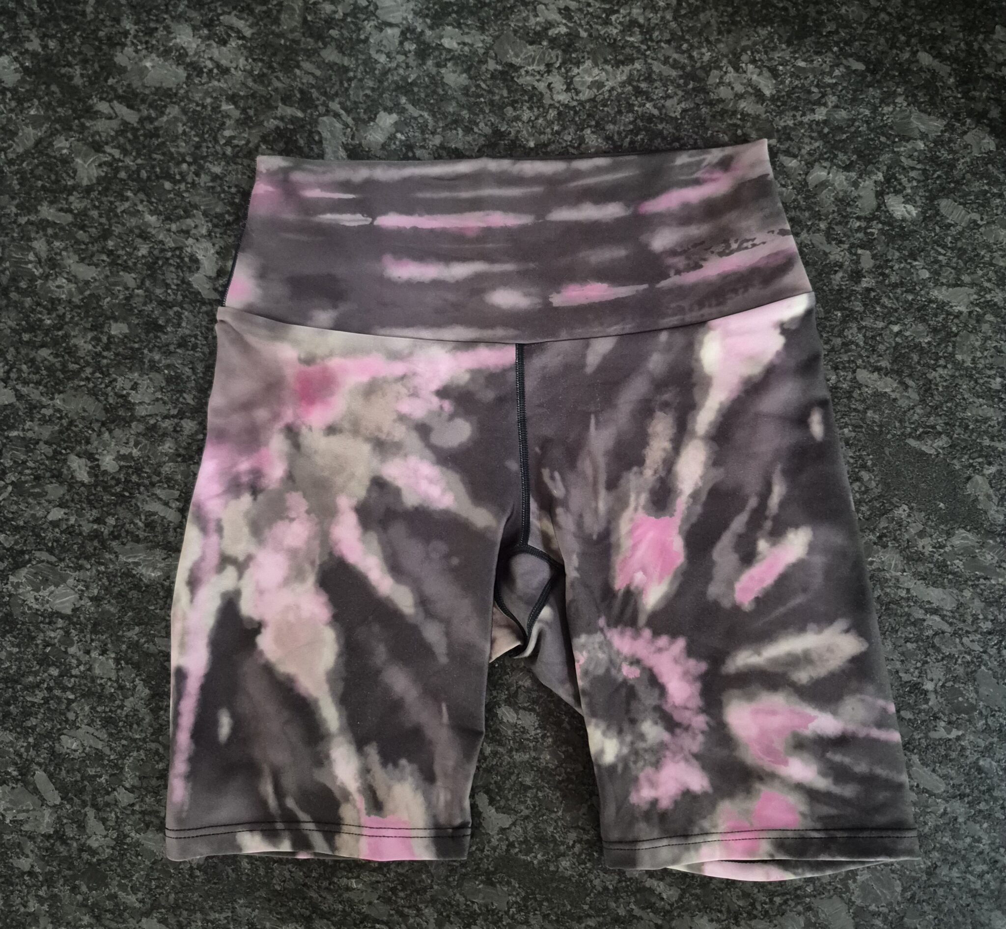 Featured image for Pink tie-dye biker shorts