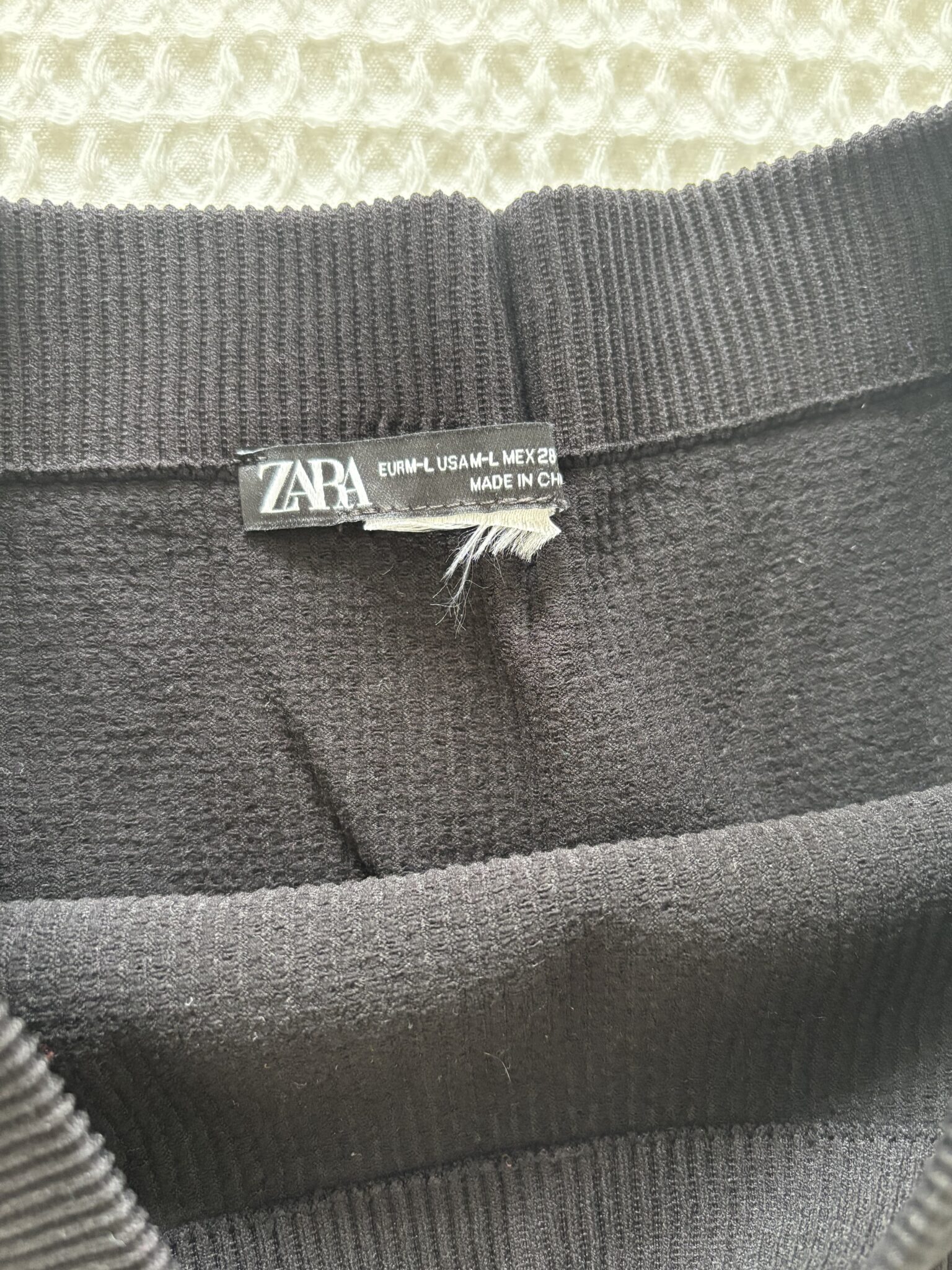 Image for 2 pairs of ZARA ribbed biker shorts (M-L)