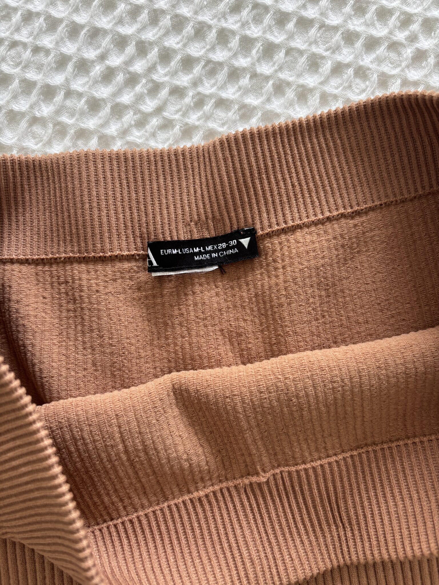Image for 2 pairs of ZARA ribbed biker shorts (M-L)