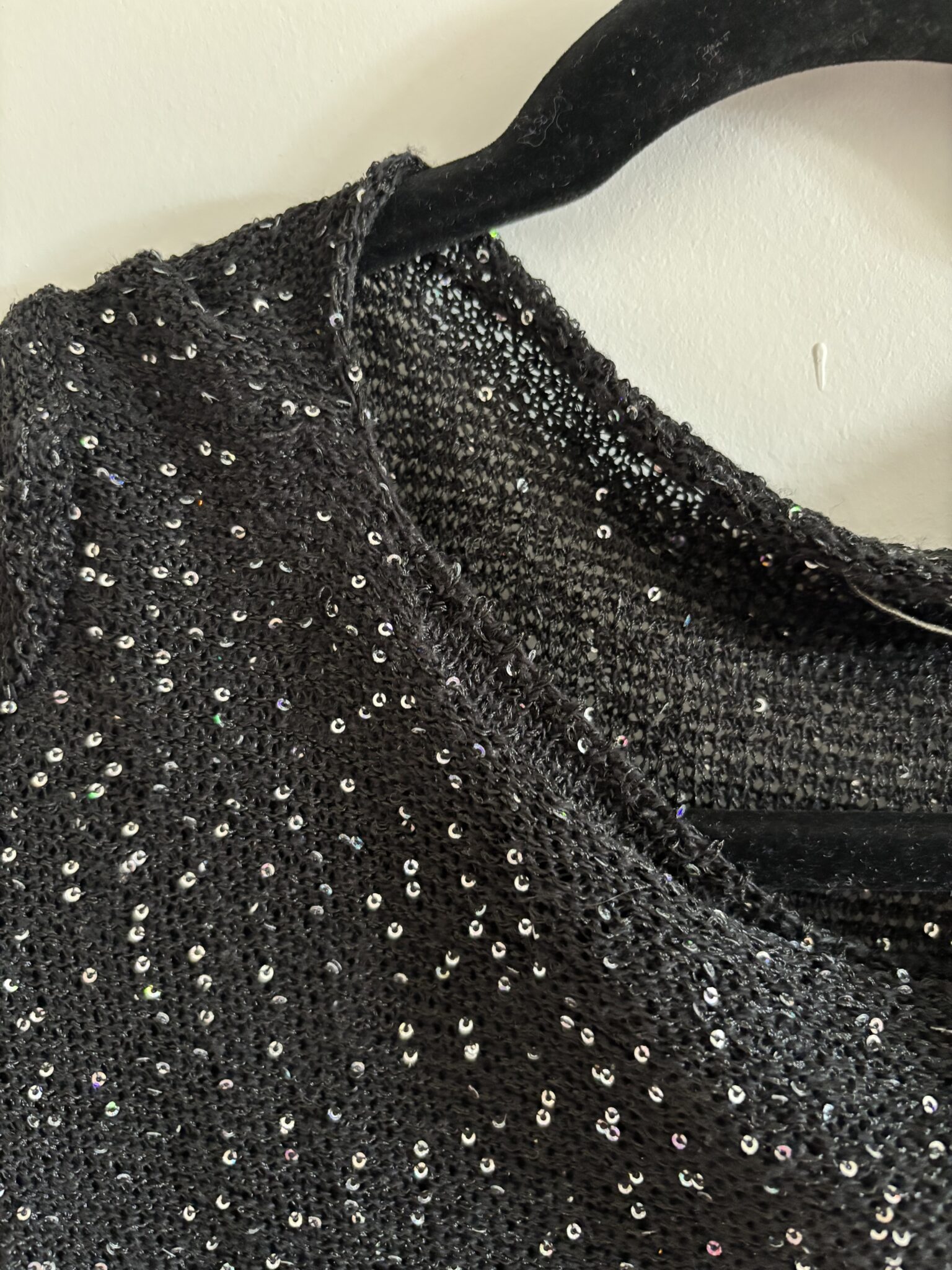 Image for Black sequined jumper ZARA (S)