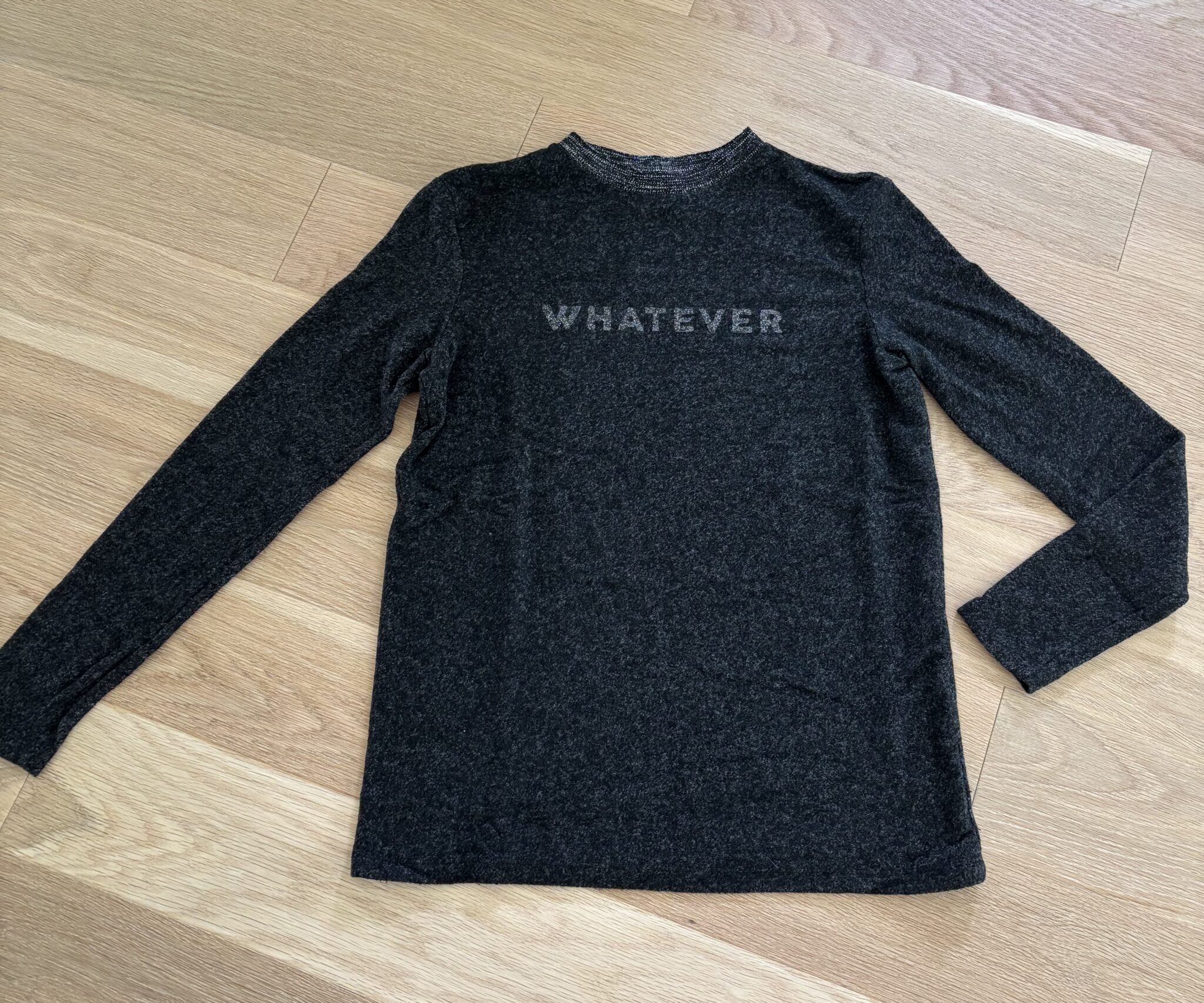 Featured image for T-shirt with "Whatever "ZARA (S)