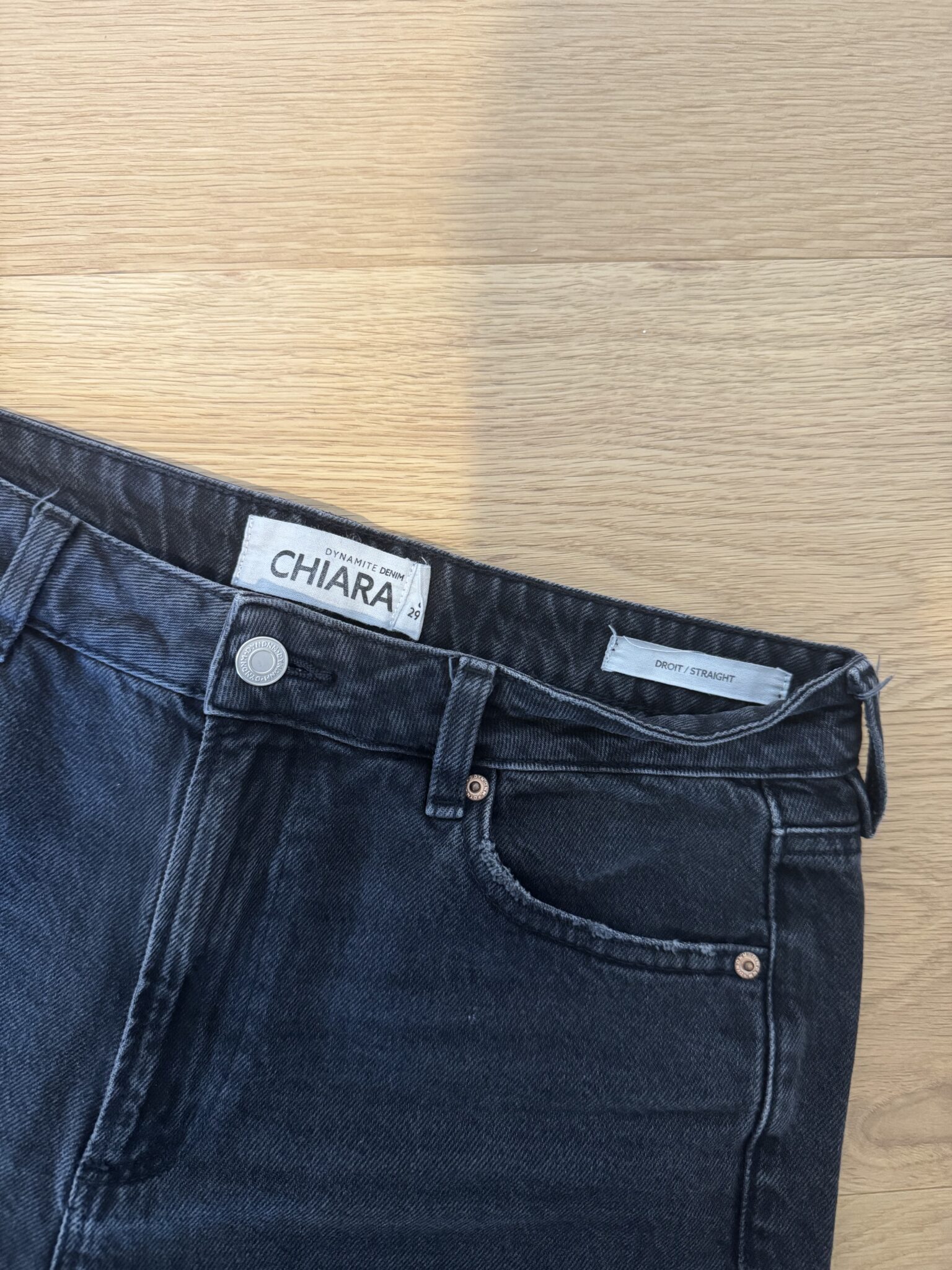 Image for Jeans noir droit - Chiara Dynamite