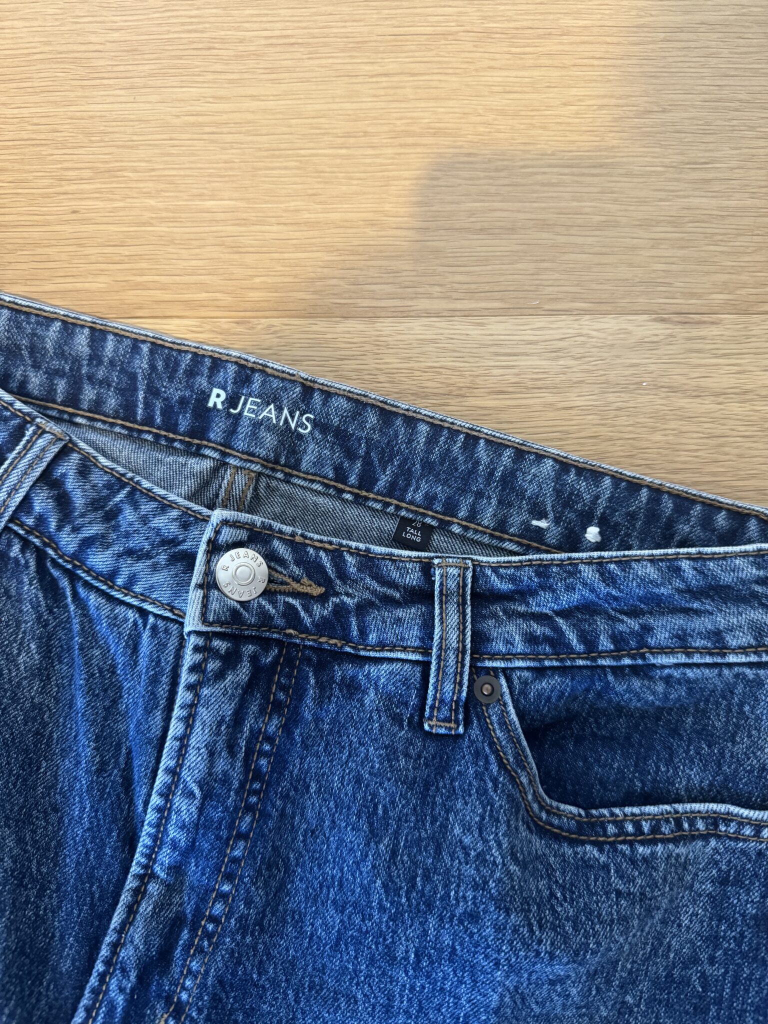 Image for Jeans jambe droite, 28 long.
